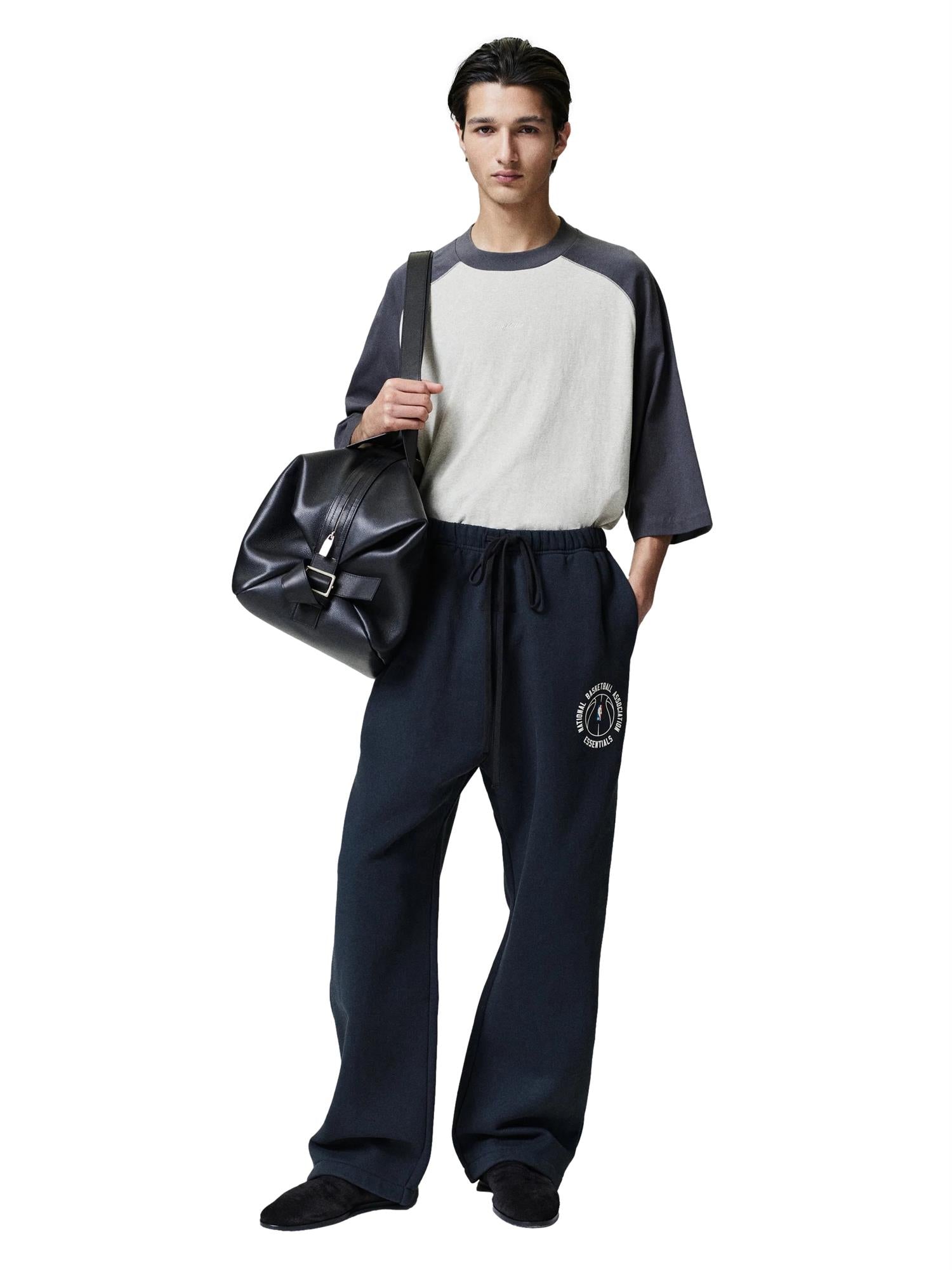 Fear of God Essentials Signature Baseball Tee T-shirt Mørkegrå - modostore.no