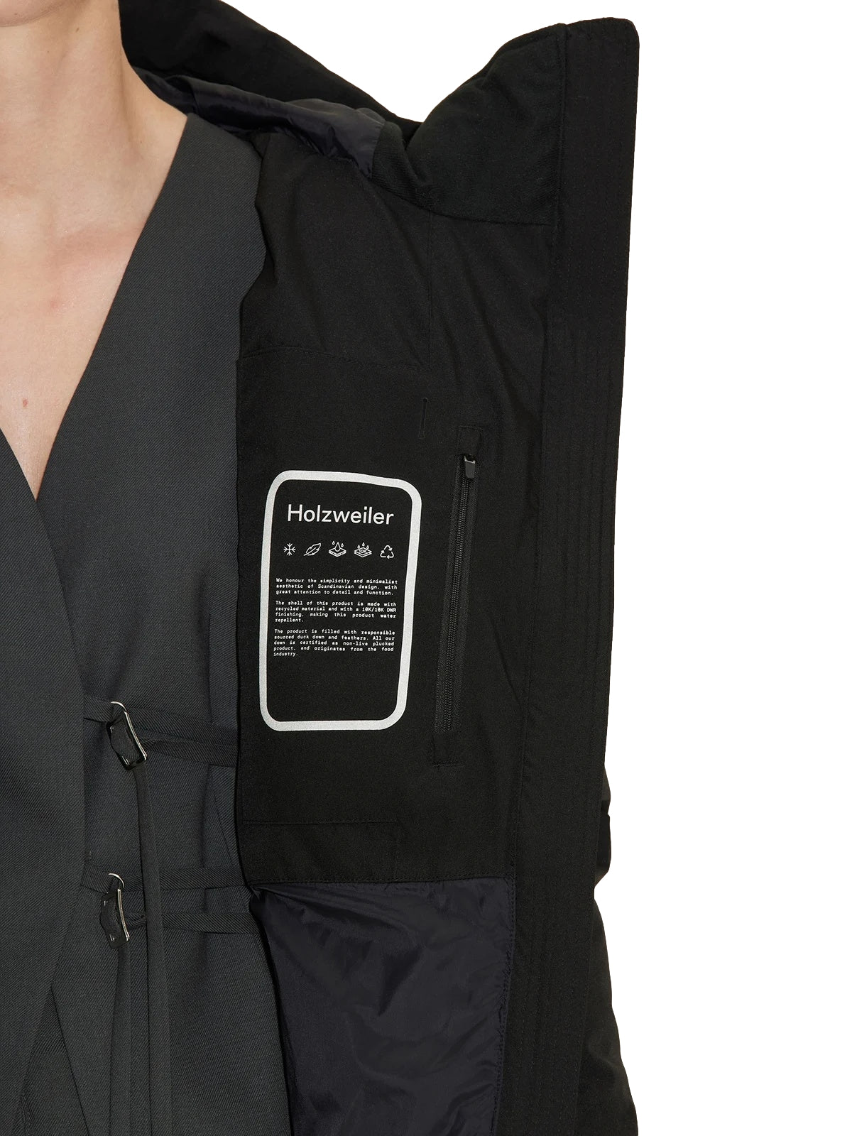 Holzweiler Loen Down Jacket Black Jakke Sort - modostore.no