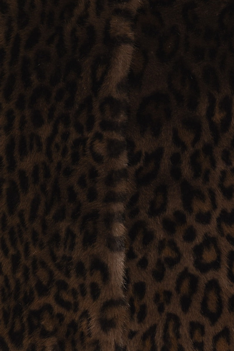 ROTATE Faux Fur Crop Jacket Jakke Leo