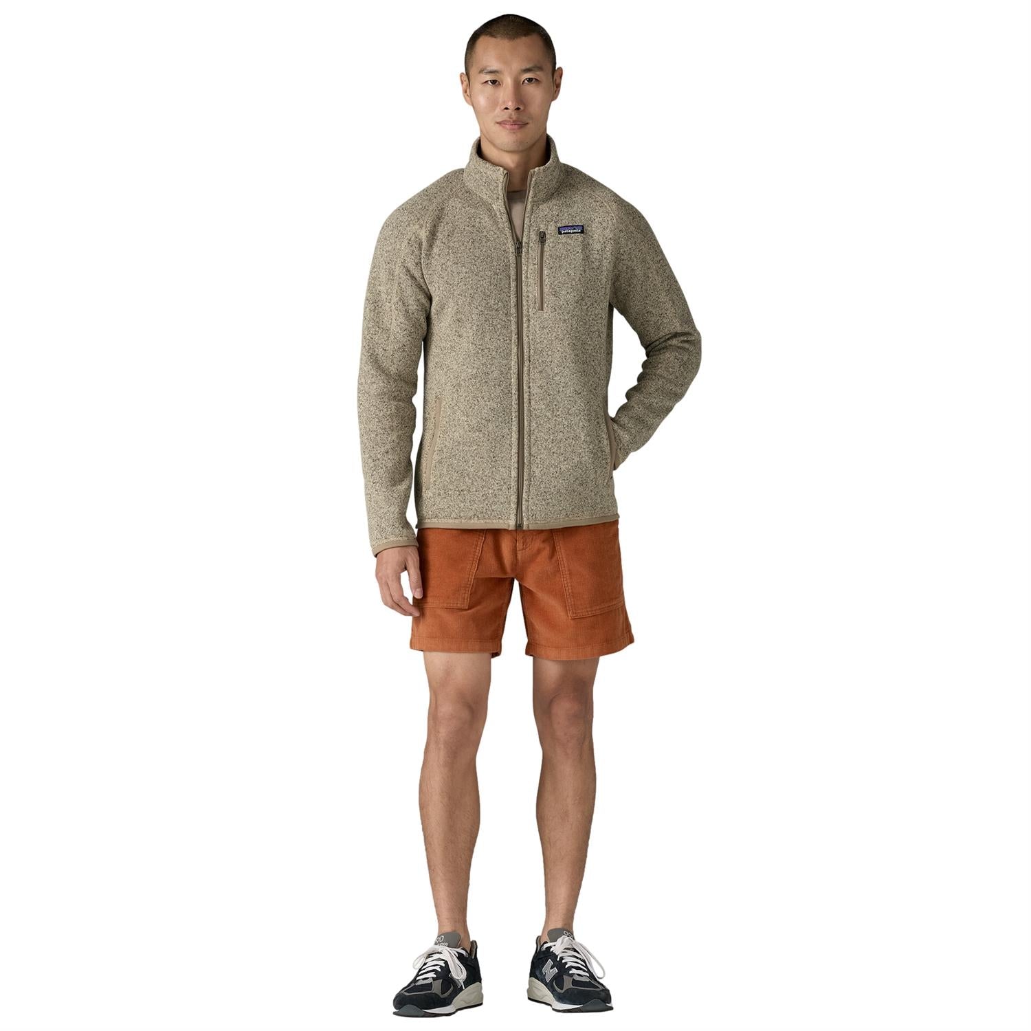 Patagonia M Better Sweater Jkt Pelican Jakke Brun/Beige