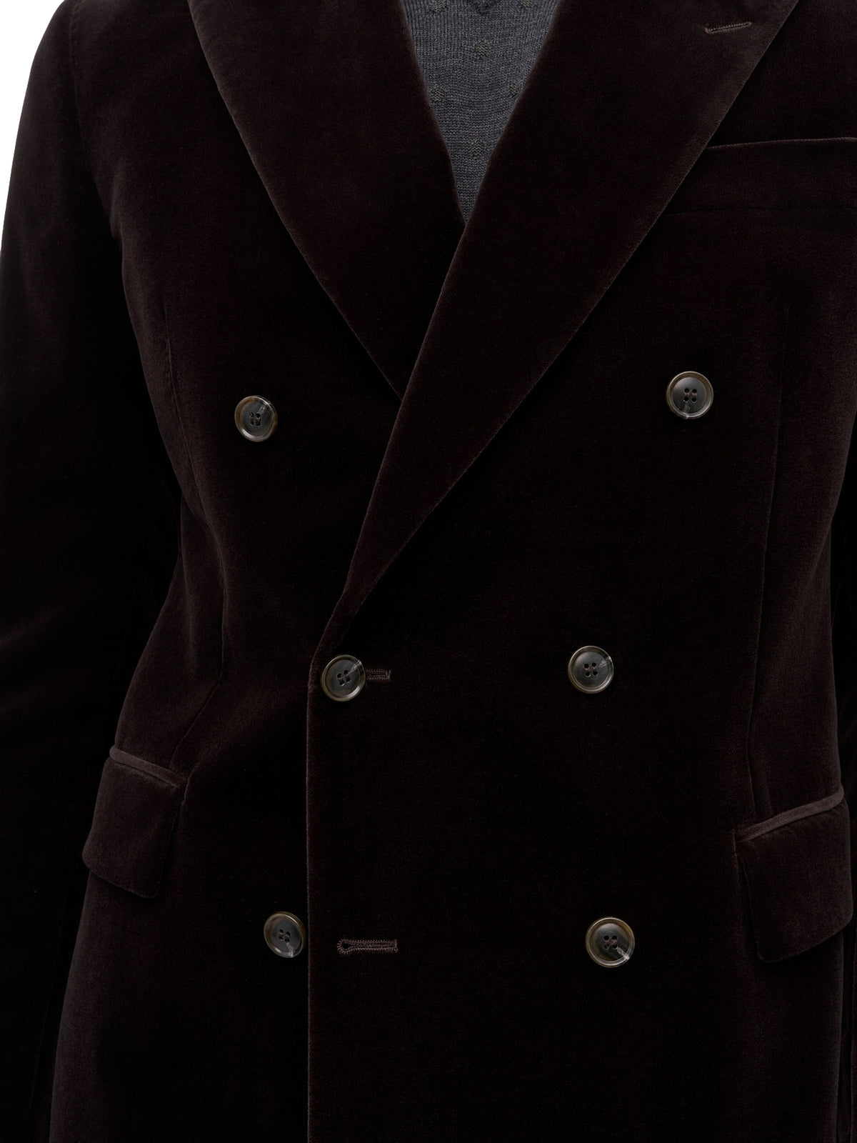 Tiger of Sweden Ease Db Velvet Jacket Blazer Brun