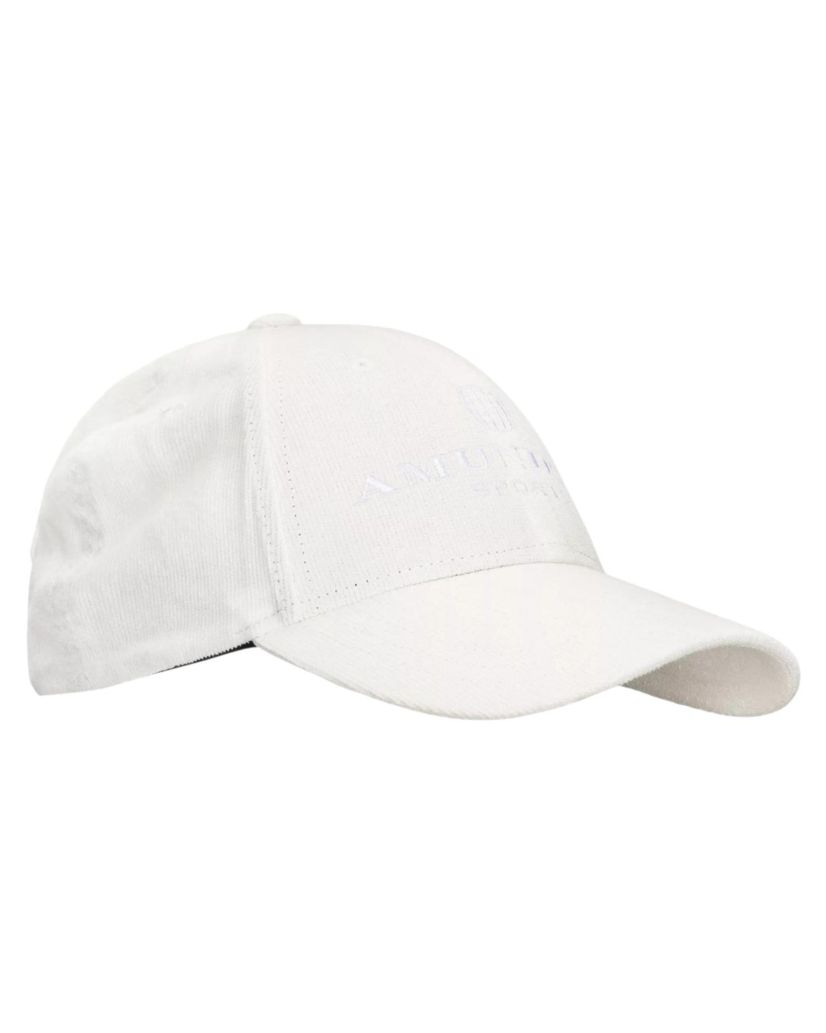 Amundsen Concord caps i off-white med justerbar rem og logo foran, casual caps for hverdagsbruk.