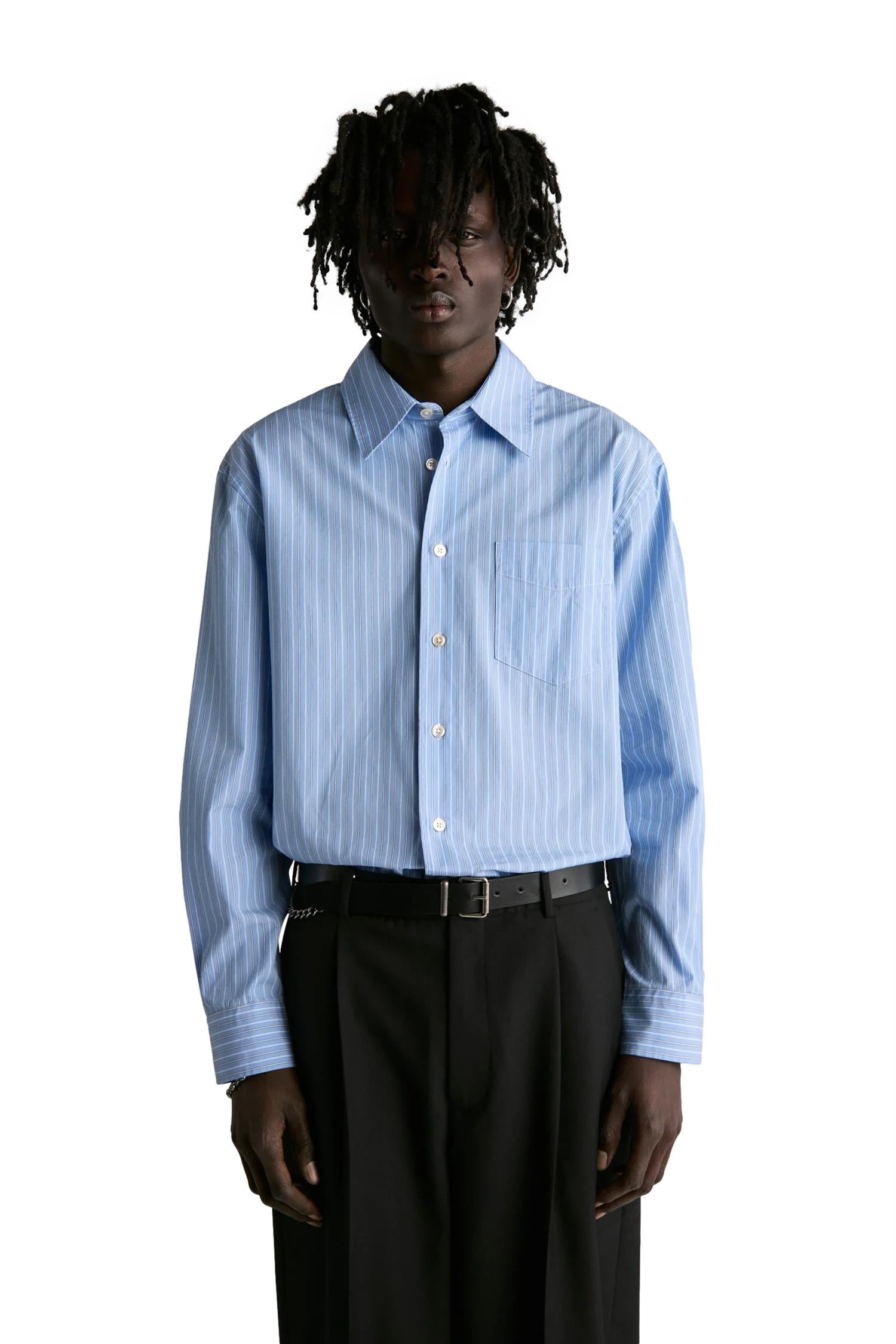 Livid Brass Skjorte Lyseblå Striper - modostore.no