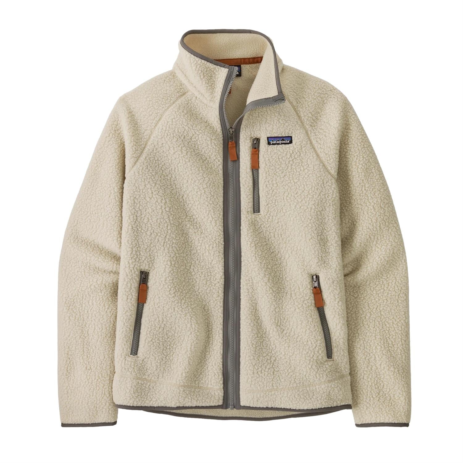 Patagonia M Retro Pile JKT Pelican Jakke Lys Beige - modostore.no