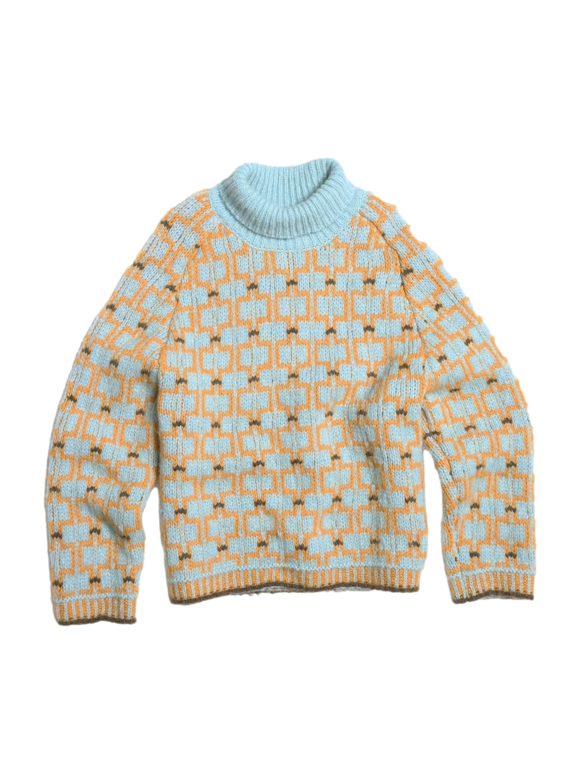 Holzweiler Norwegian Wool Turtleneck Genser Turkis - modostore.no