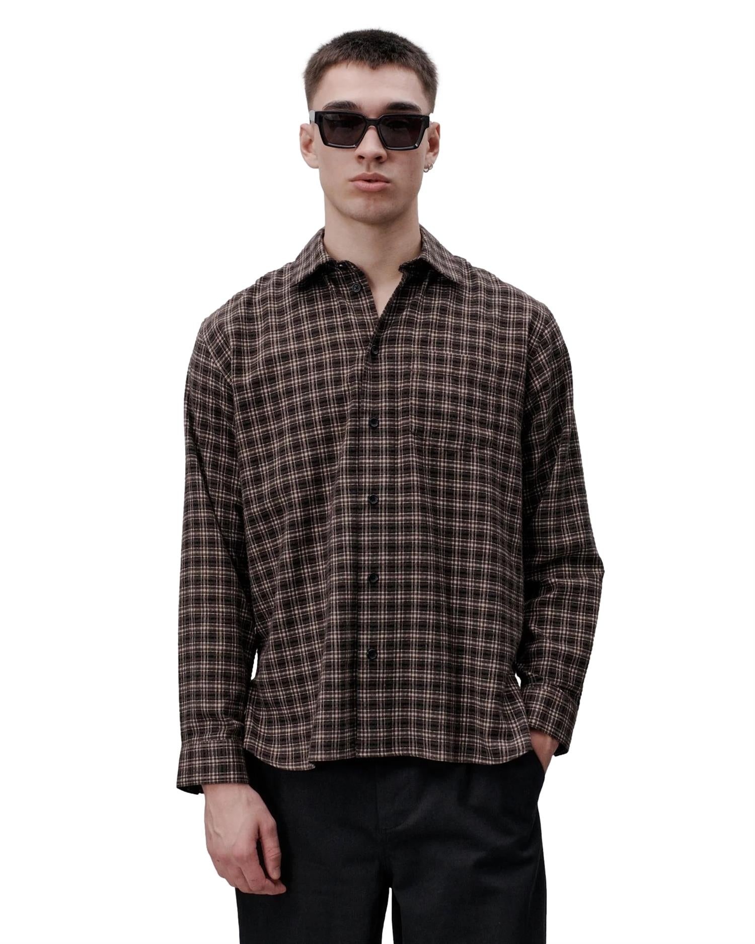 Libertine Libertine Record Shirt Skjorte Brun Mønster