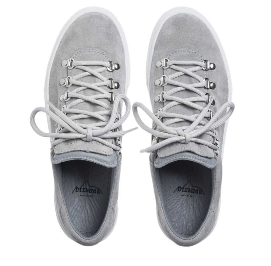 Diemme Marostica Low Platform Grey Suede Sko Lysegrå
