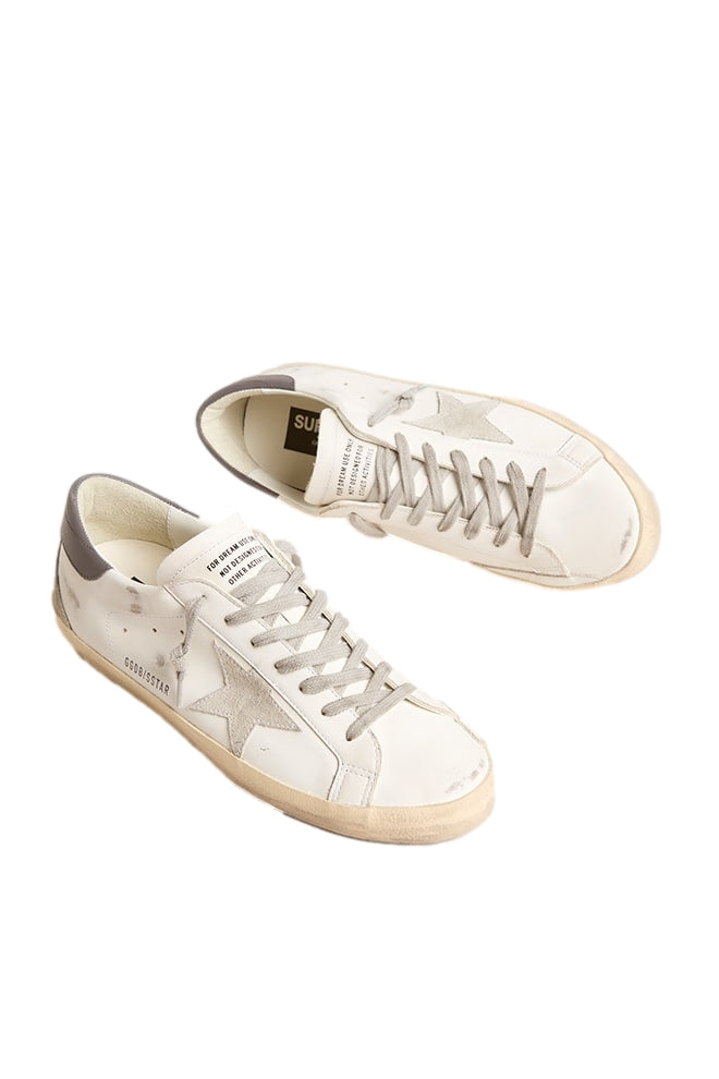 Golden Goose Super-Star Classic With Spur Sko Hvit Og Grå