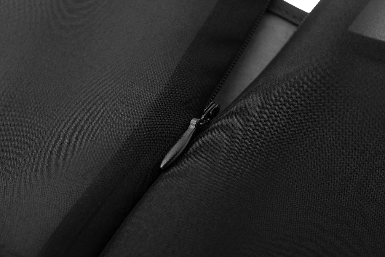 Viktoria Chan Amada Long Tank Topp Blank Sort - modostore.no