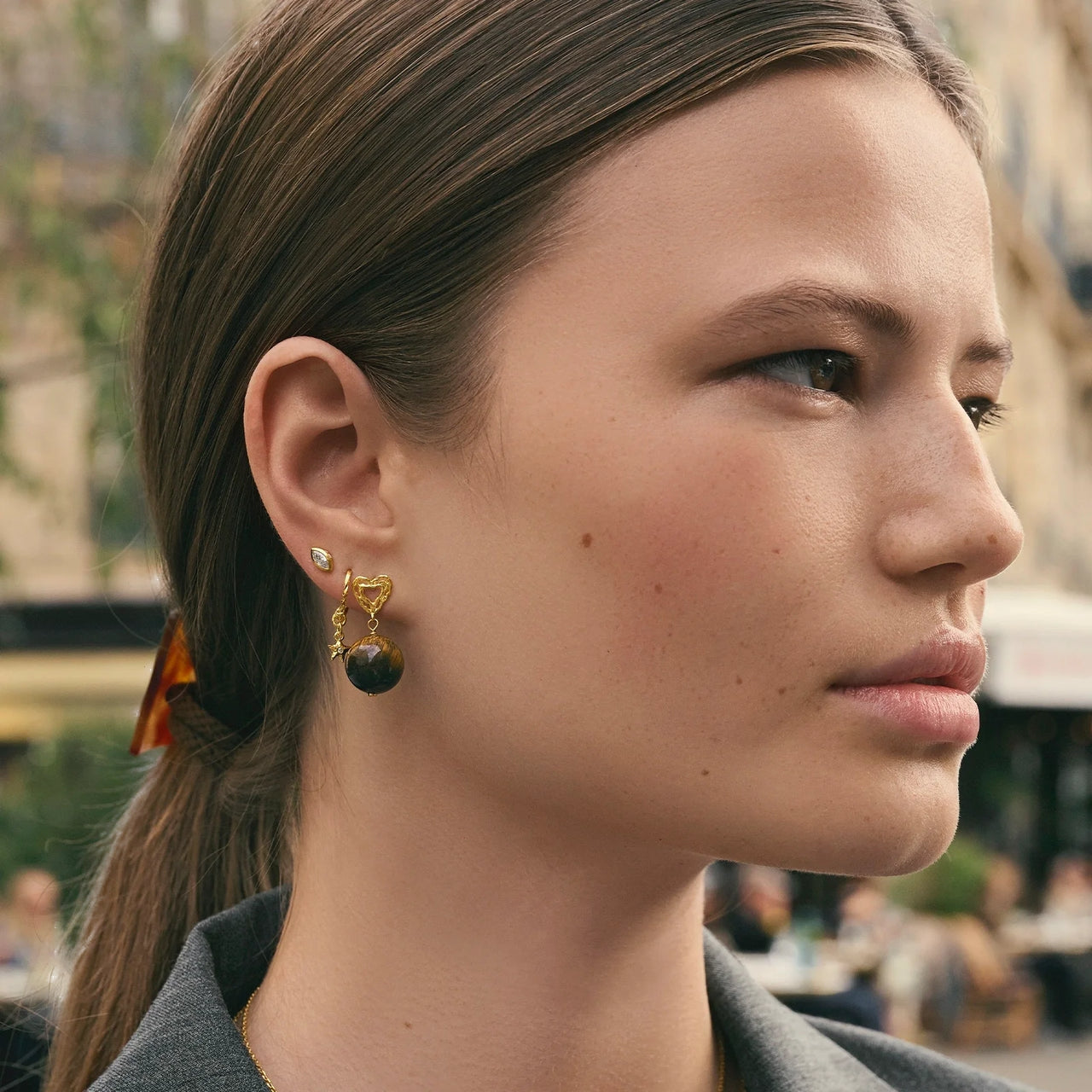 Maanesten Ea Earrings Øredobber Gull