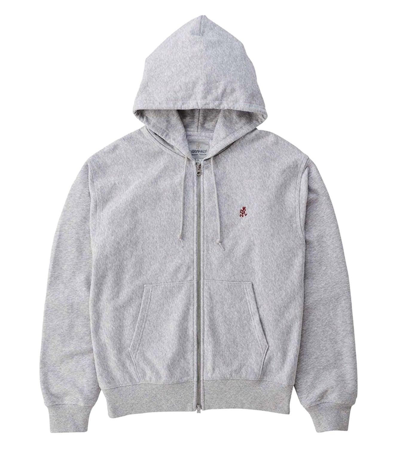 Gramicci One Point Zip Hooded Sweatshirt Hettejakke Lysegrå - modostore.no