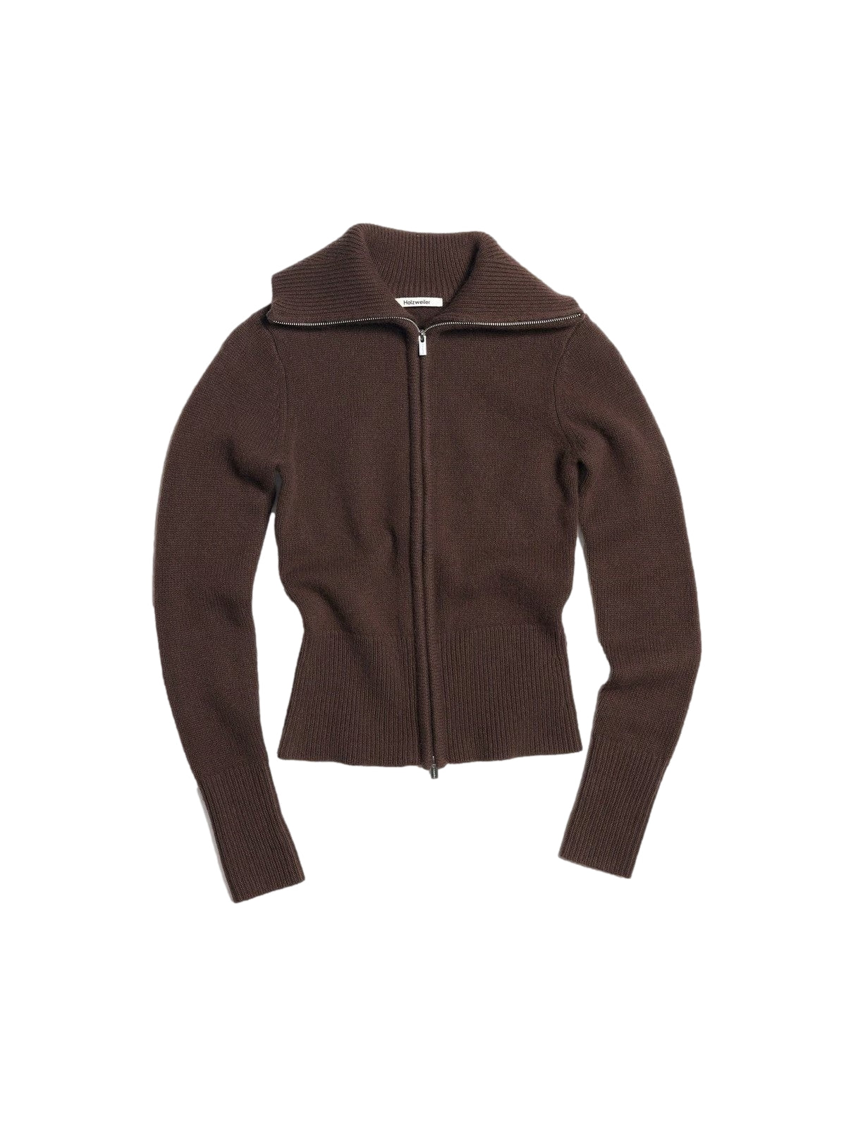 Holzweiler Line Wool Cardigan Cardigan Brun - modostore.no