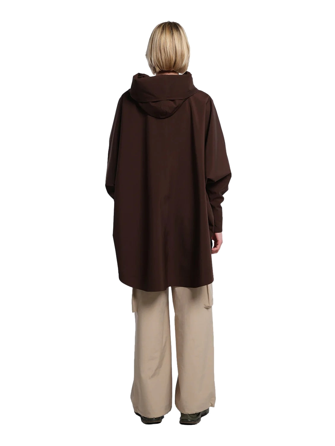 Blæst Bergen Poncho Java Jakke Brun