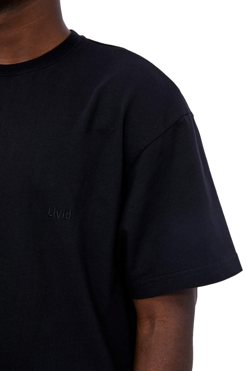 Livid Nelson Organic Black T-shirt Sort