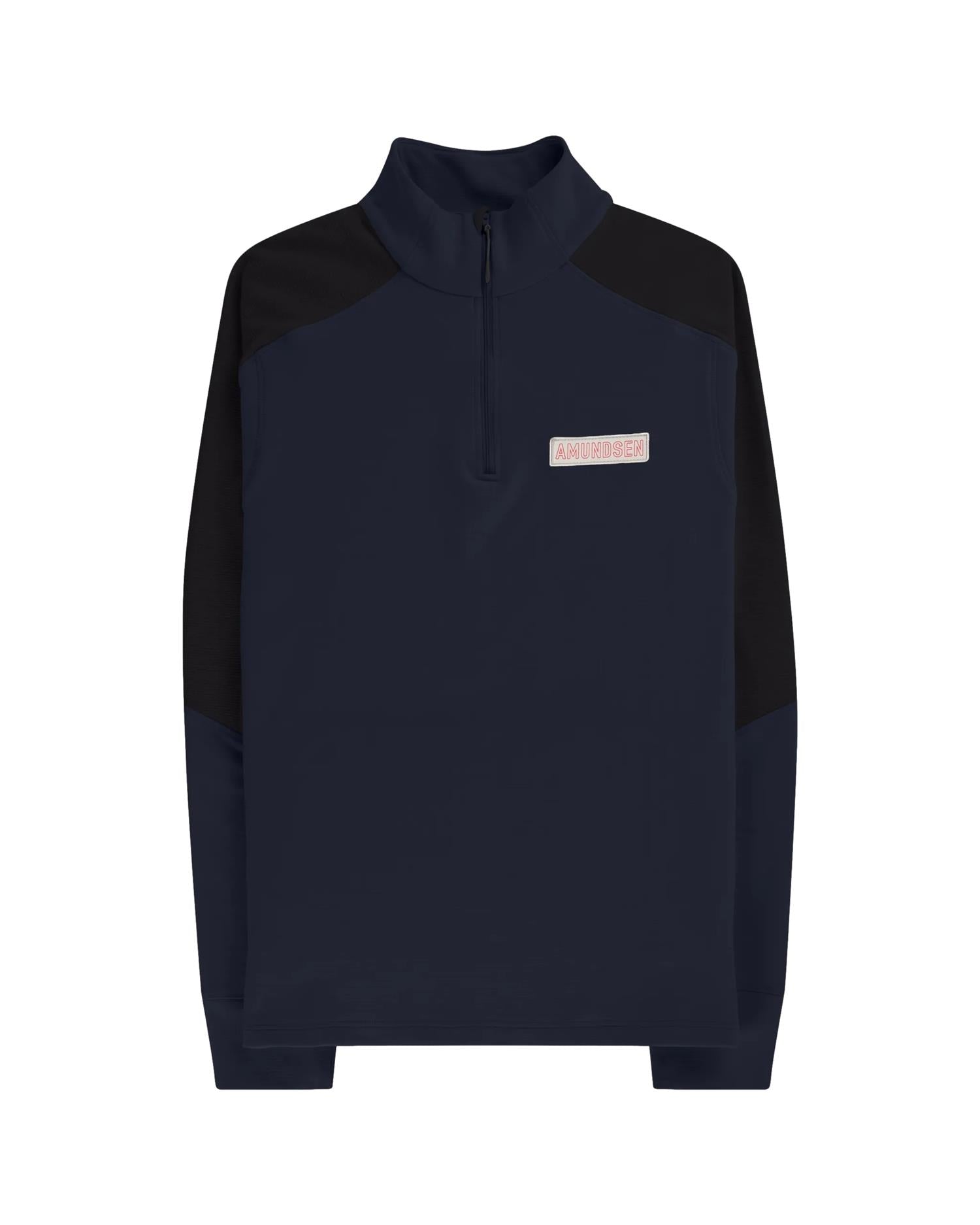 Amundsen MOUNTAIN AIRY HALF ZIP MENS Genser Navy - modostore.no