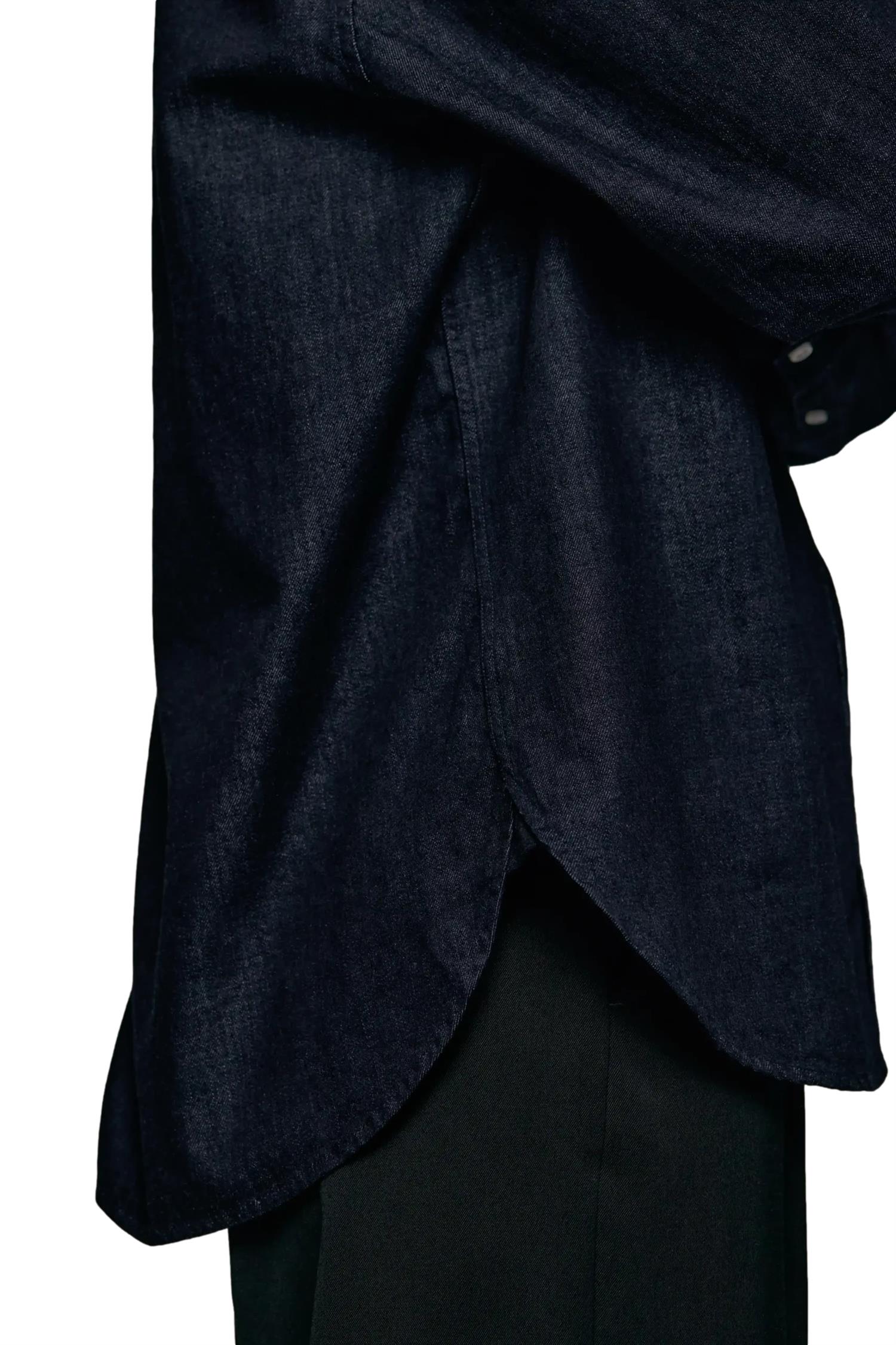 Julie Josephine Liv Denim Shirt Skjorte Mørkeblå - modostore.no