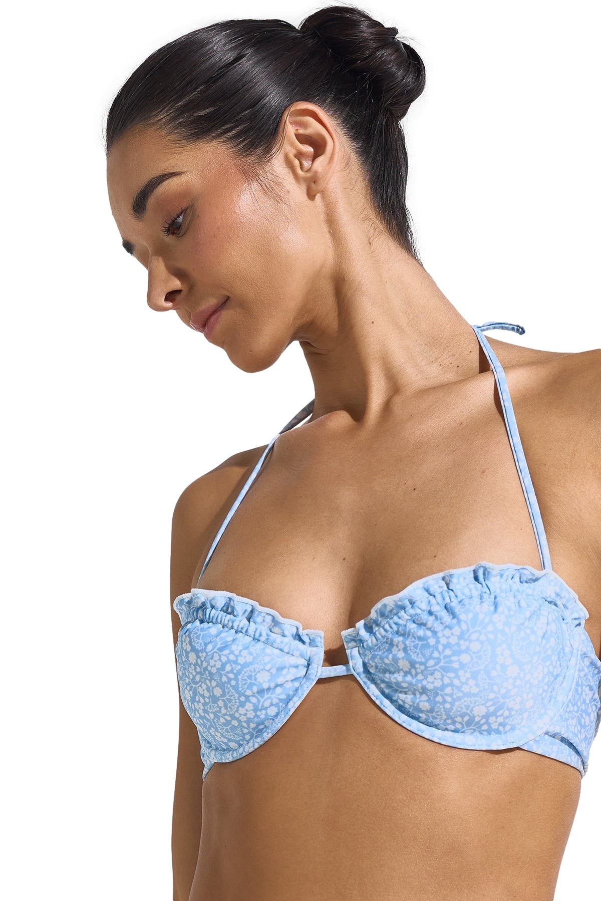 Seaquelle Lake Bikini Top Badetøy Blå Mønster