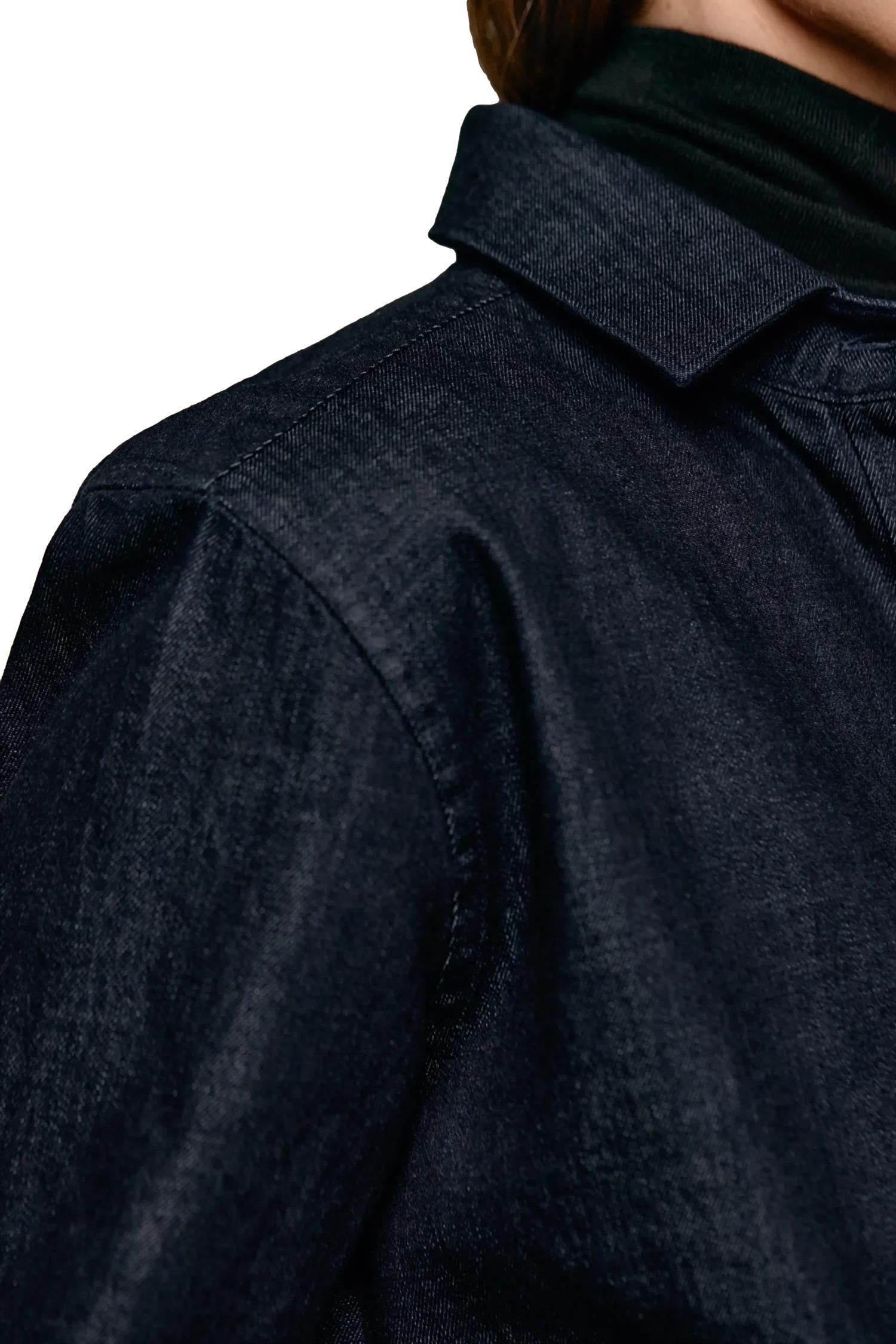 Julie Josephine Liv Denim Shirt Skjorte Mørkeblå - modostore.no
