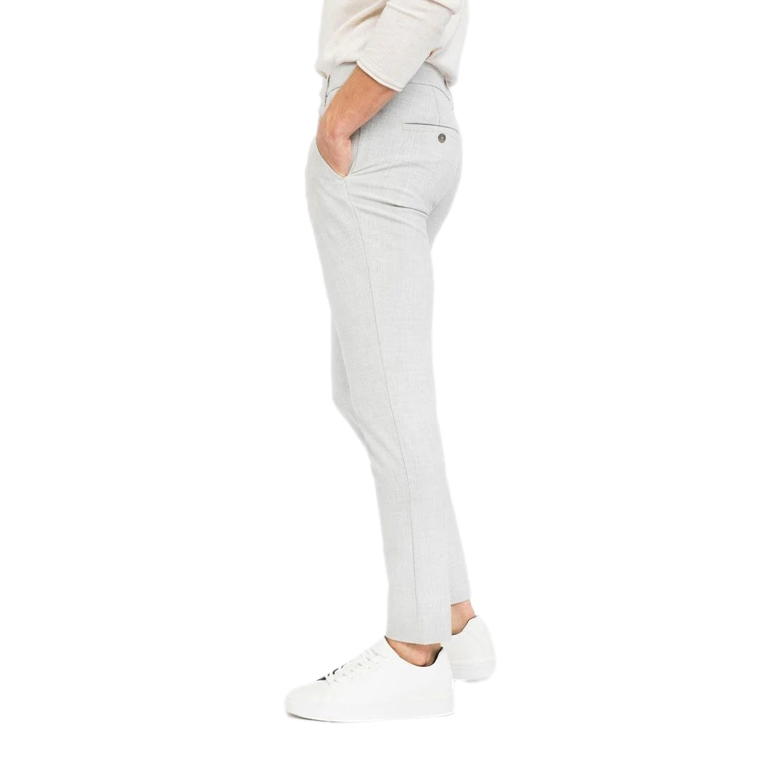 Plain JoshPL Bukse Lys Grå Melert