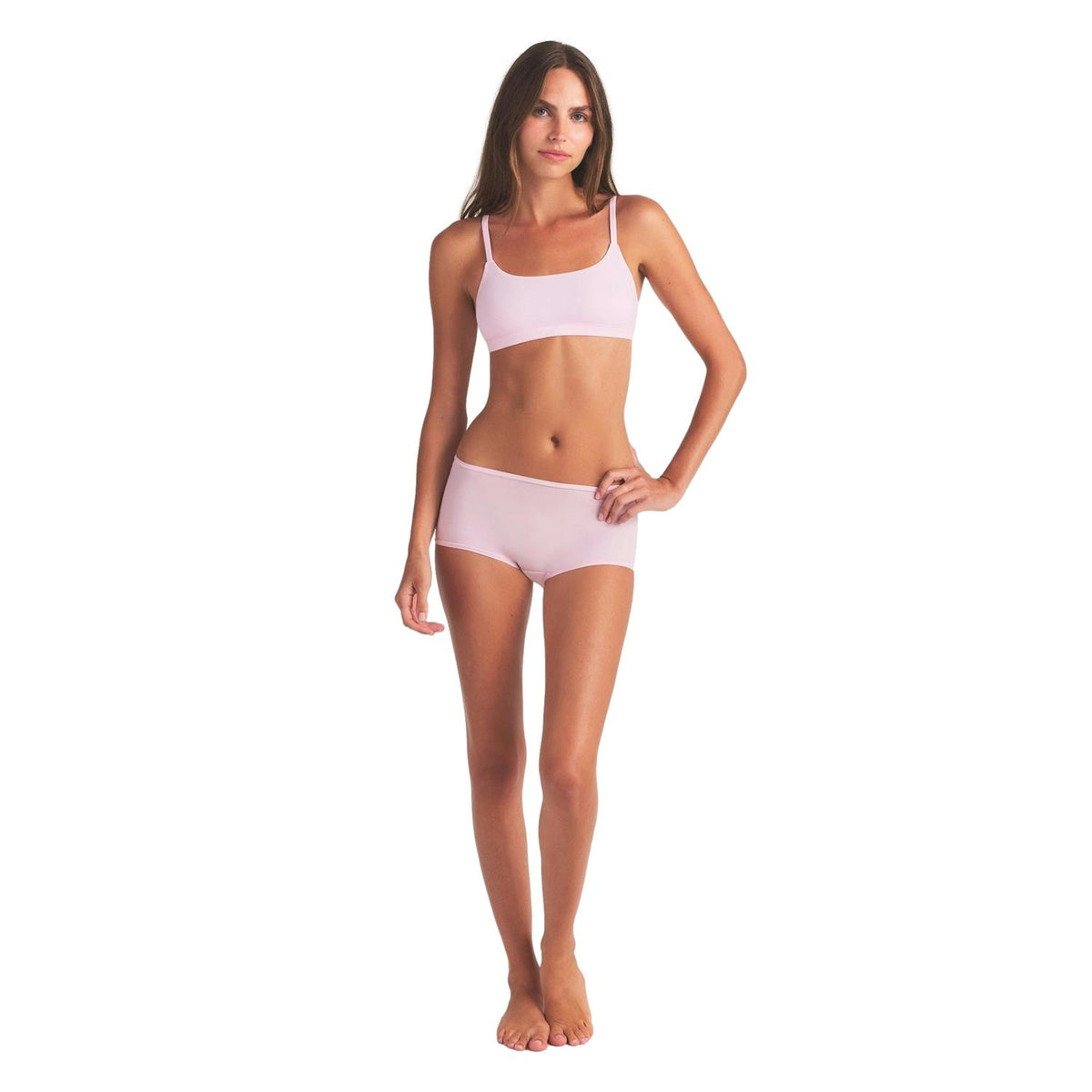 SKIMS Fits Everybody Scoop Bralette i lyserosa Cherry Blossom undertøy