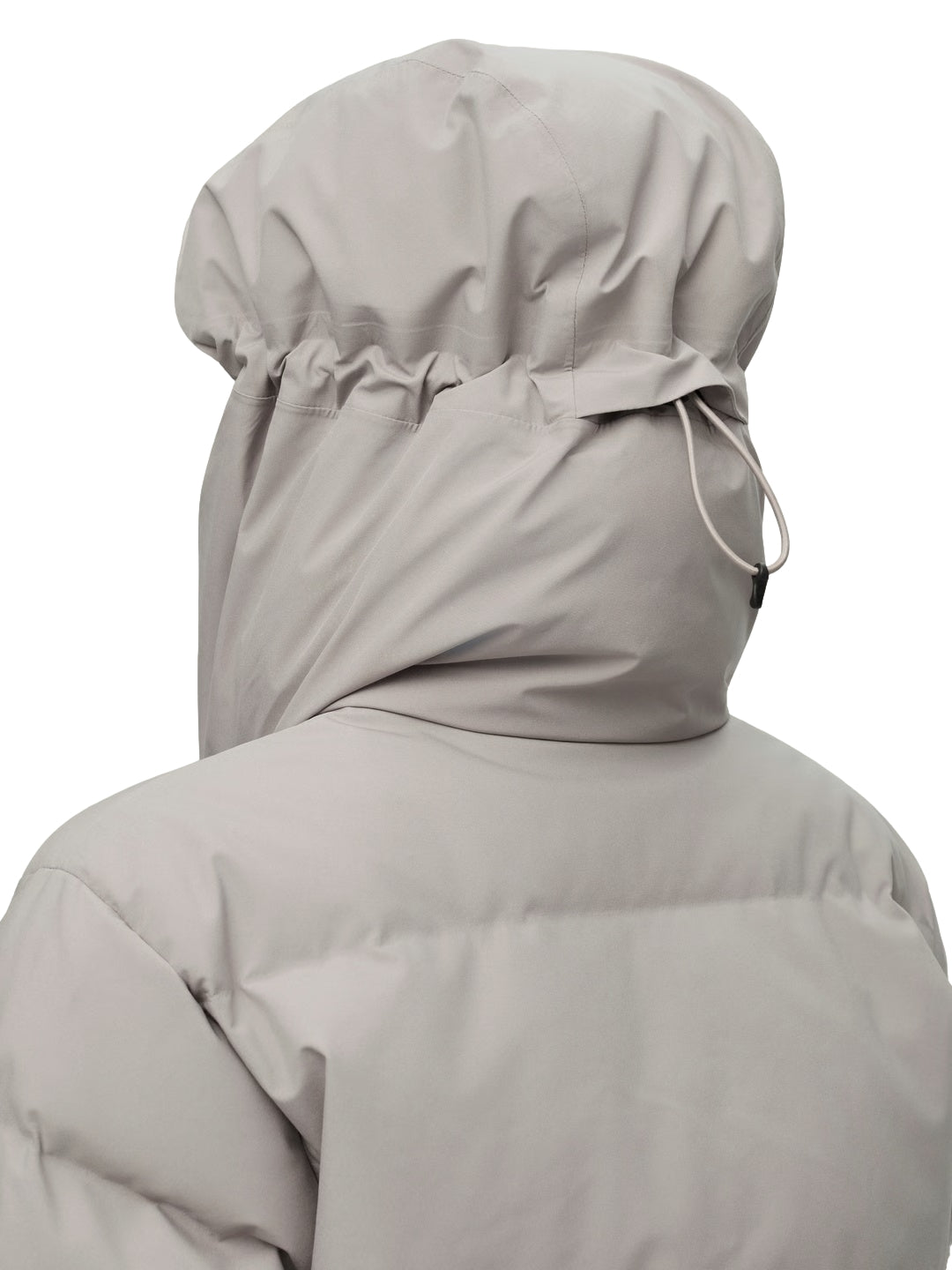 Blæst Selje Down Jacket Low Tide Jakke Beige Grå - modostore.no