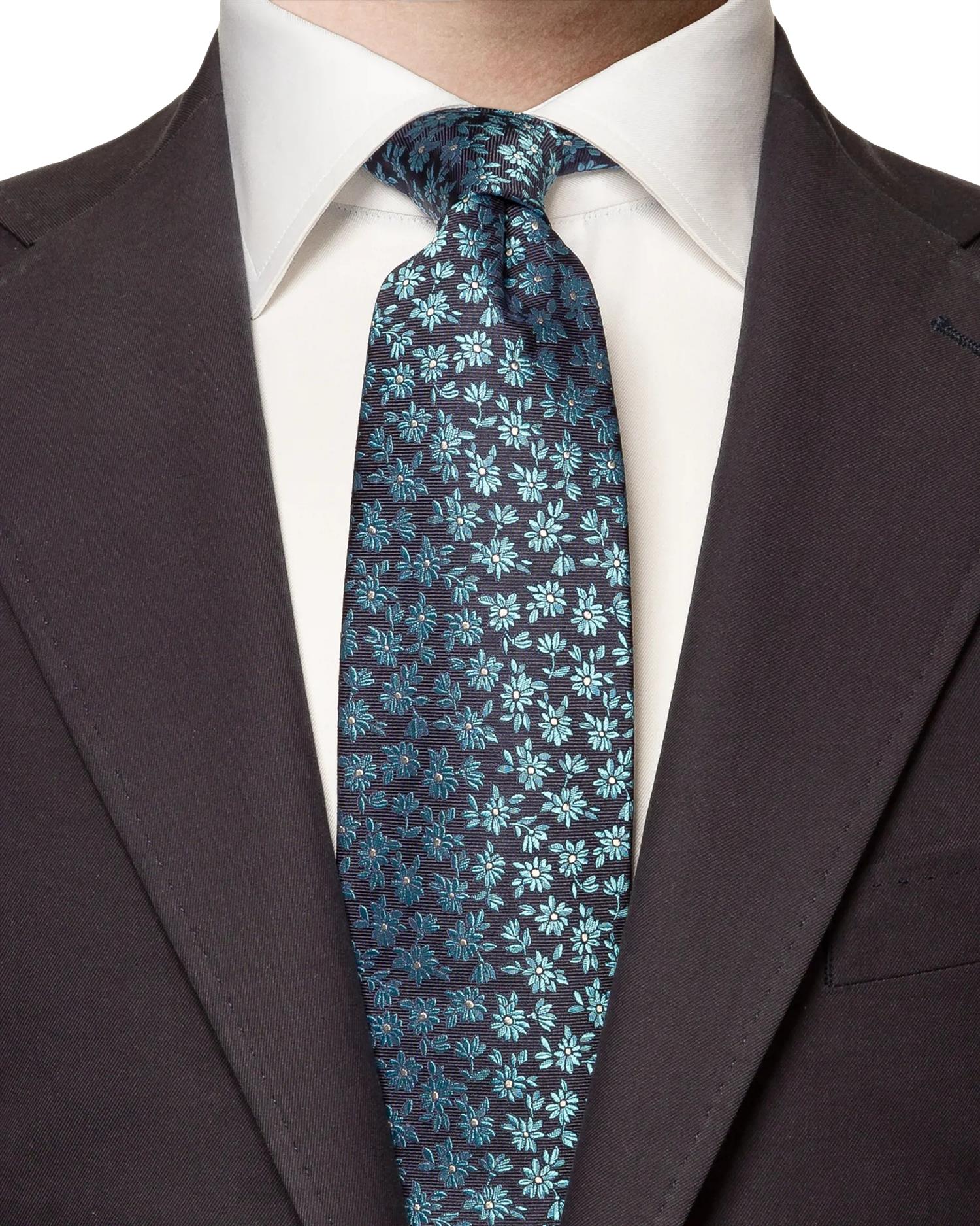 Eton Silk Tie Slips Blå - modostore.no