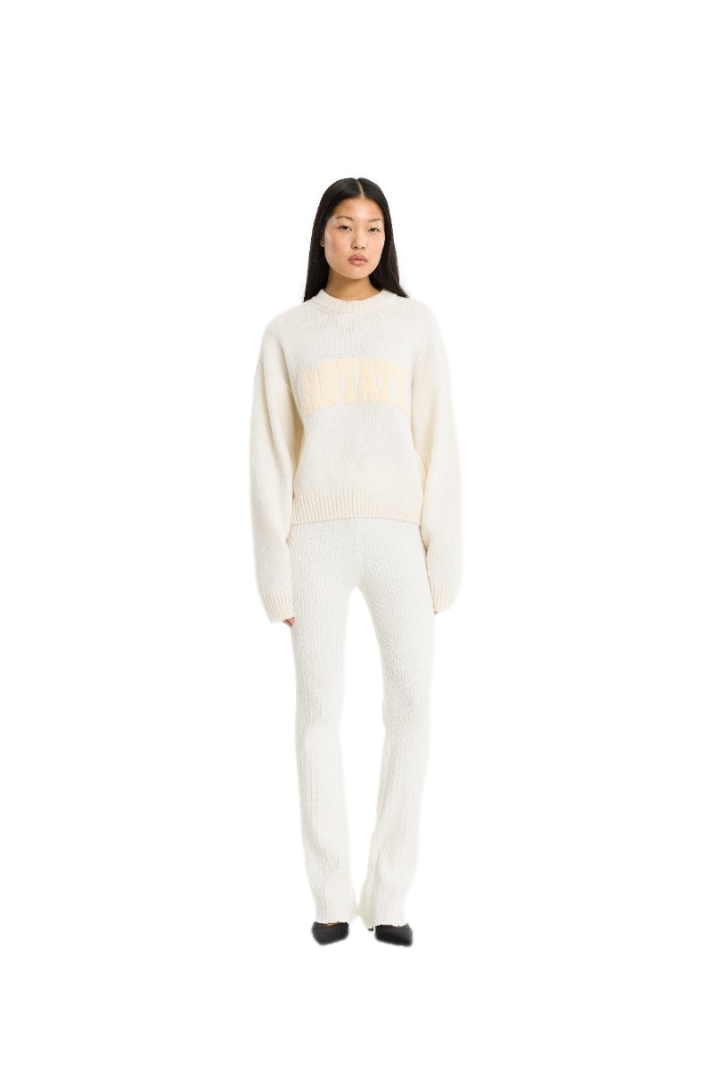 ROTATE Crewneck Sweater Genser Off-White
