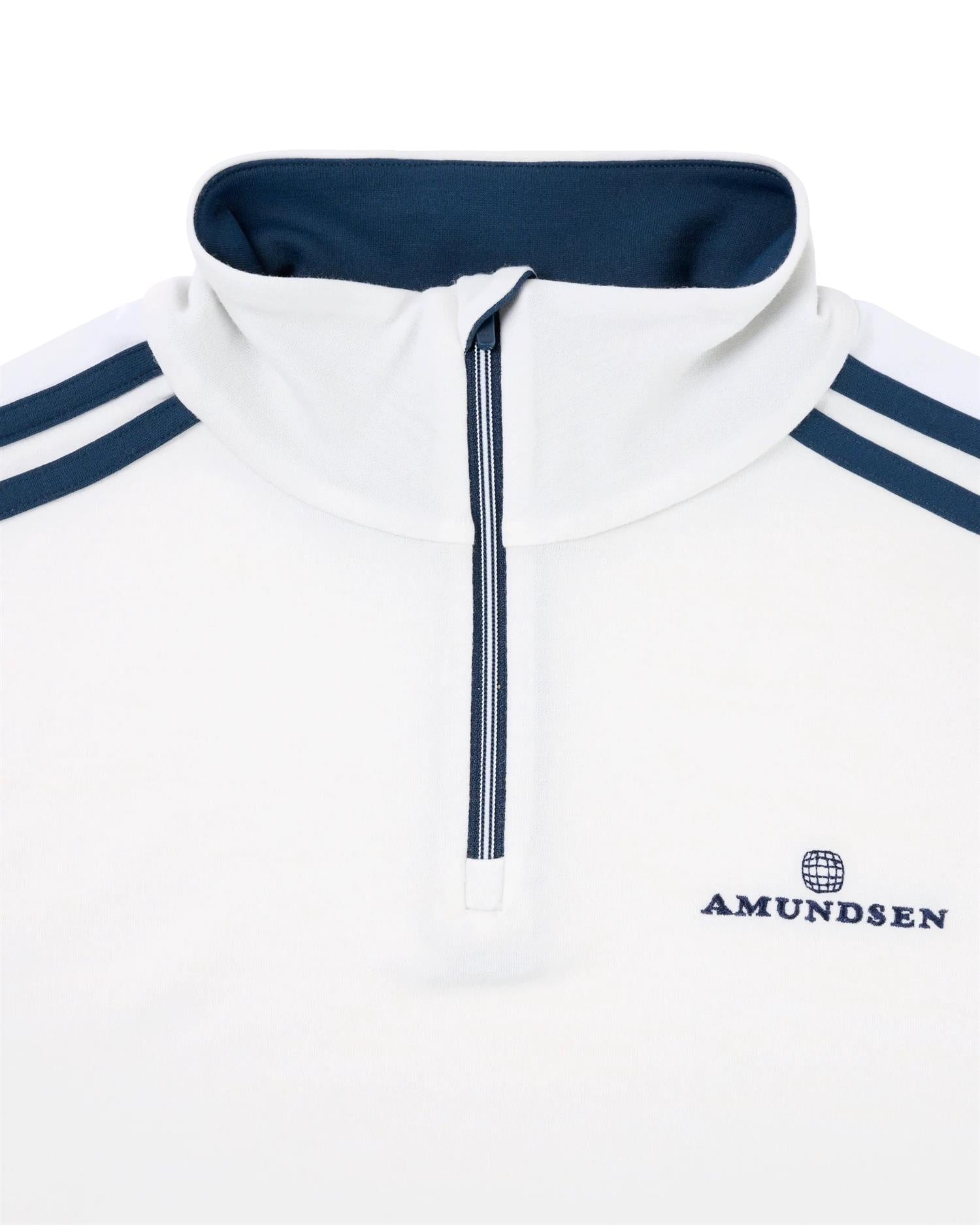 Amundsen 5Mila Half-Zip Lines Womens Genser Hvit