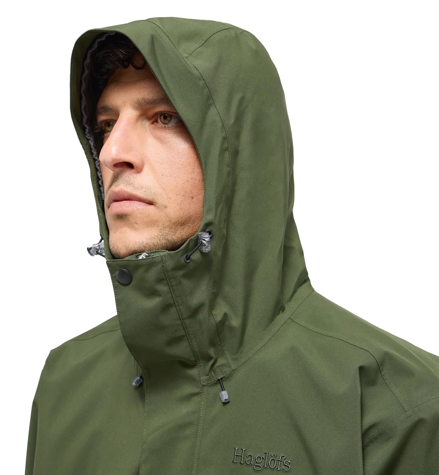 Haglöfs Breeze Proof Jacket Men Jakke Grønn - modostore.no
