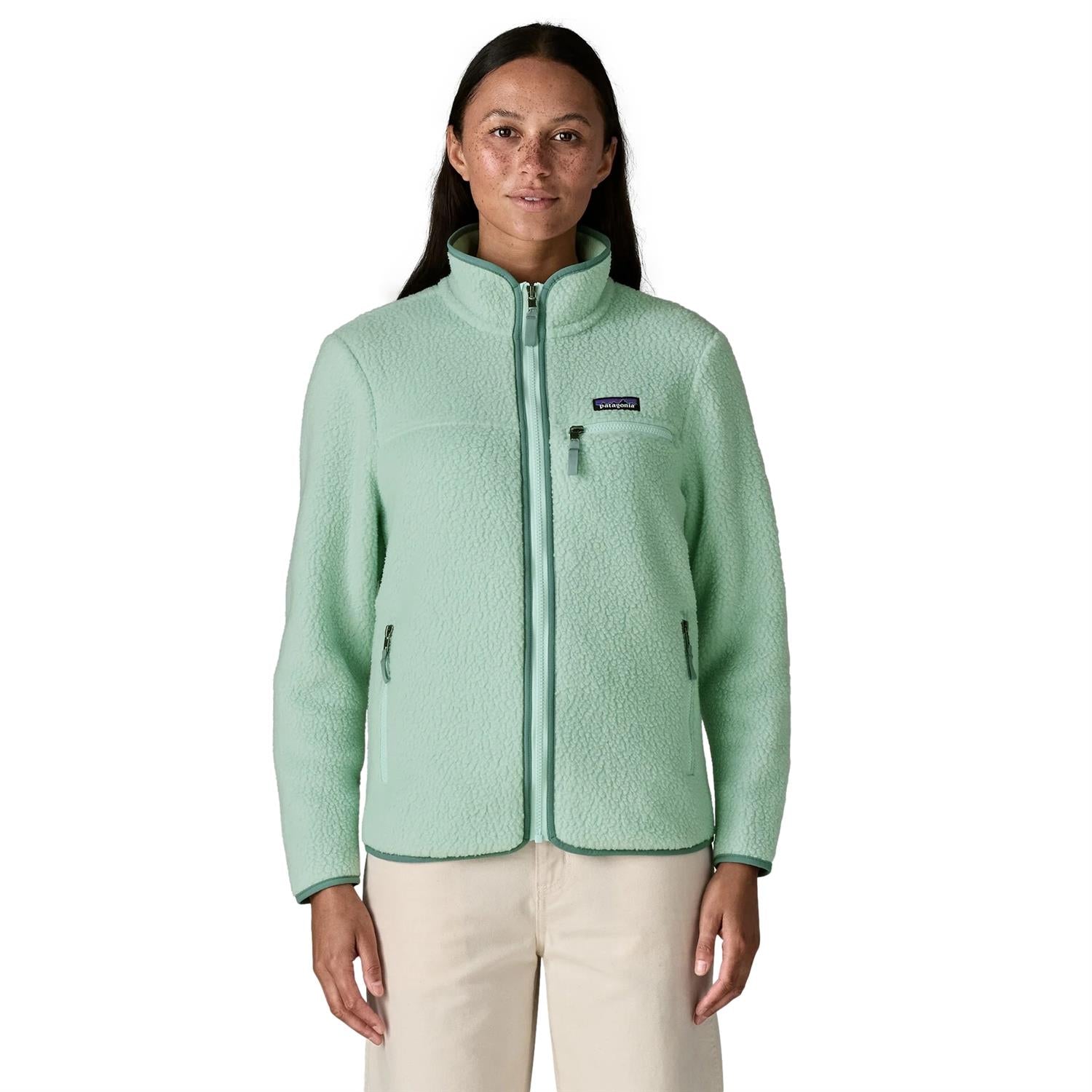 Patagonia Women's Retro Pile Jacket Thin Ice Jakke Turkis - modostore.no