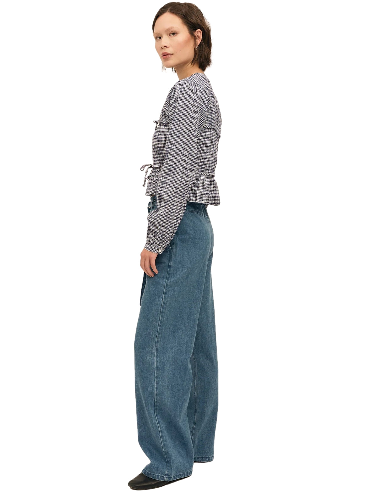 Once Untold Indiana String Blouse Skjorte Navy - modostore.no