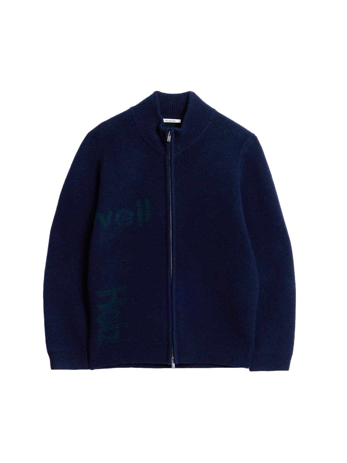 Holzweiler Haza Logo Zip-Up Cardigan Cardigan Marine
