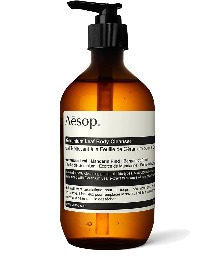 Aesop Geranium Leaf Body Cleanser 500mL Dusjsåpe Gjennomsiktig