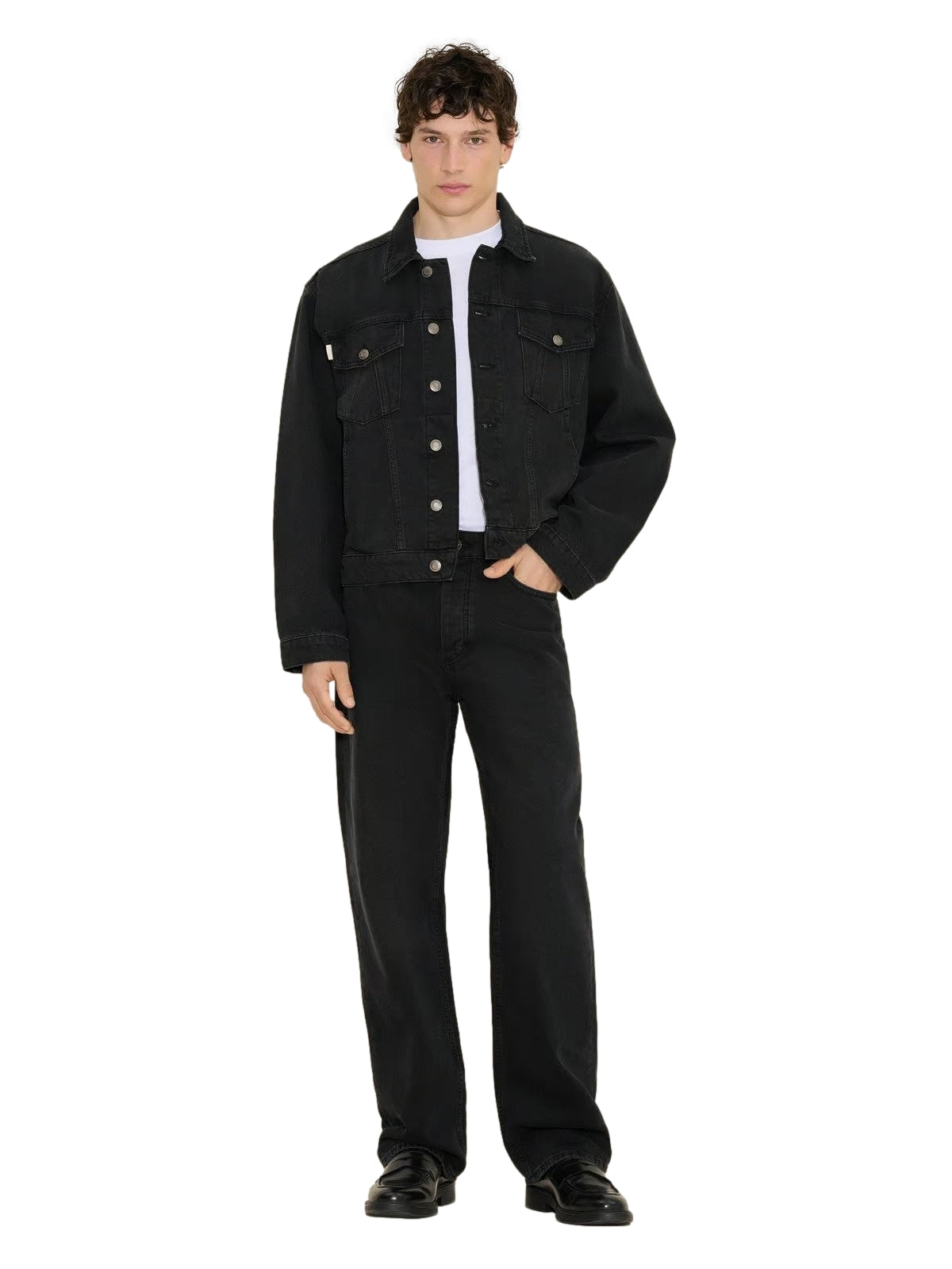 Holzweiler M Straight Jeans Jeans Vasket Sort - modostore.no