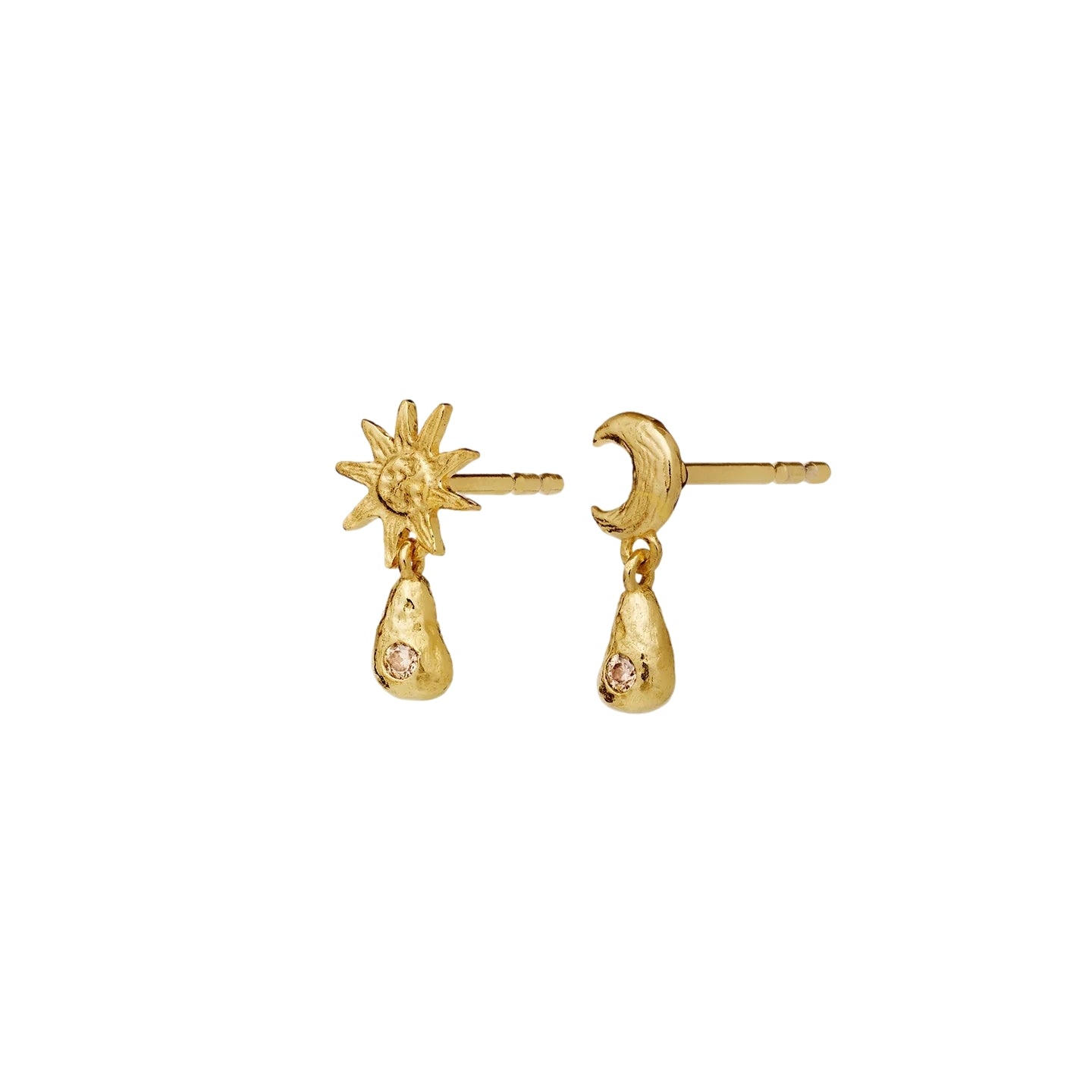 Maanesten Lainy Earrings Øredobber Gull - modostore.no