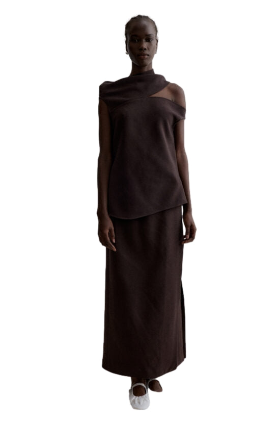 Viktoria Chan Jaya cut out top Topp Brun - modostore.no