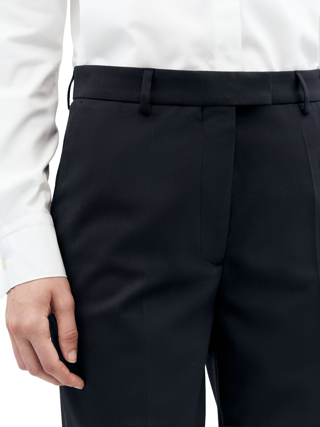 Tiger of Sweden Marfa Wool Blend Trousers Dressbukse Navy - modostore.no