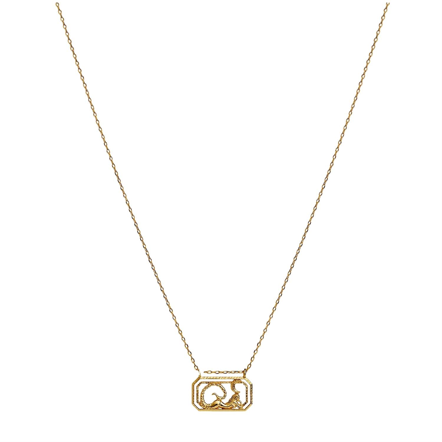 Maanesten Zodiac Scorpio Necklace Smykke Gull - modostore.no