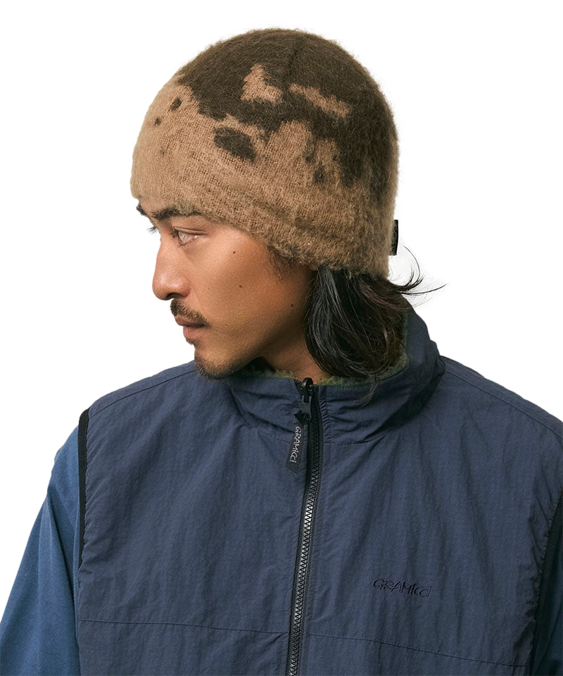 Gramicci Mohair Splatter Beanie Lue Taupe