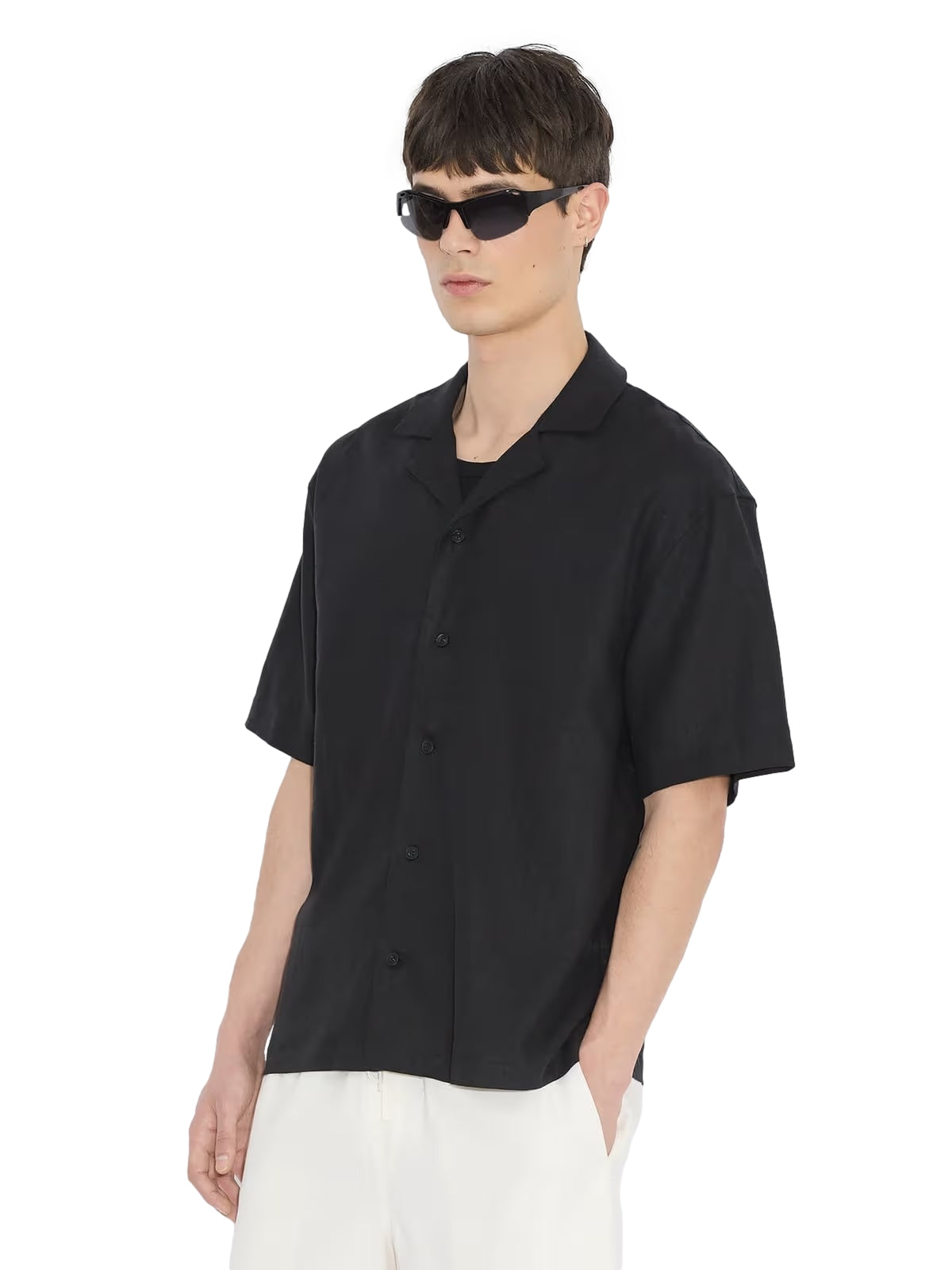 Holzweiler Pier Linen Shirt Skjorte Sort - modostore.no