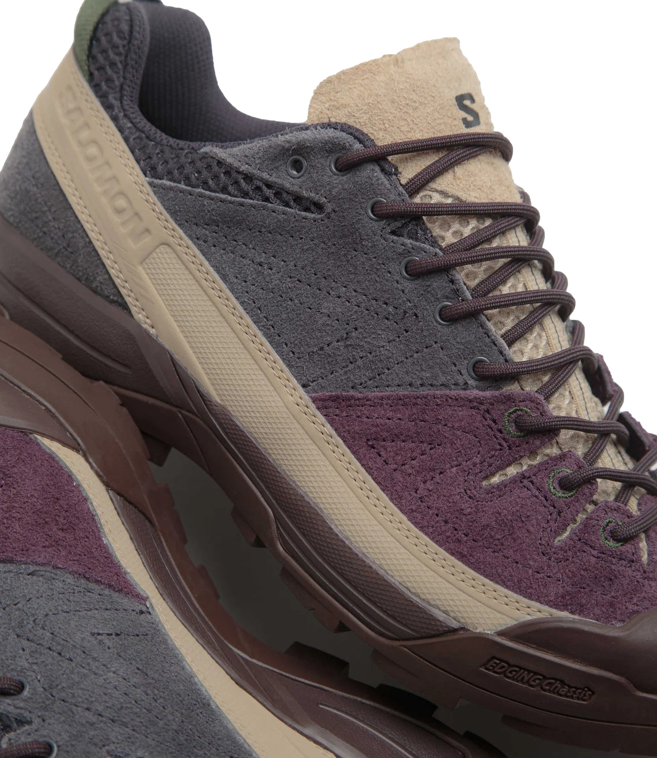 Salomon X-ALP SUEDE Plum Perfect/Nine Iron/Sfari Sko Mørkelilla - modostore.no