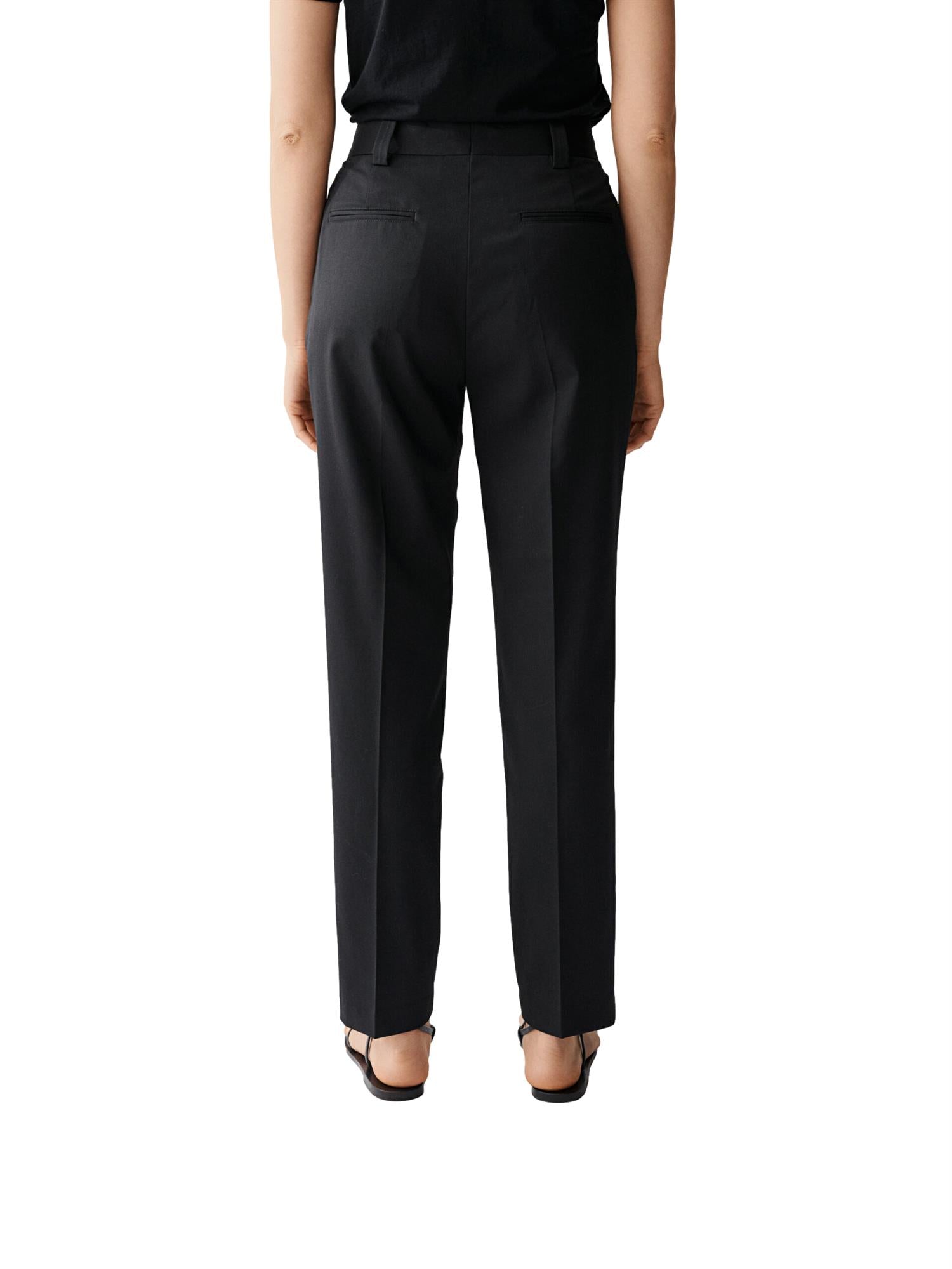 Julie Josephine Silje Twill Trouser Dressbukse Sort - modostore.no