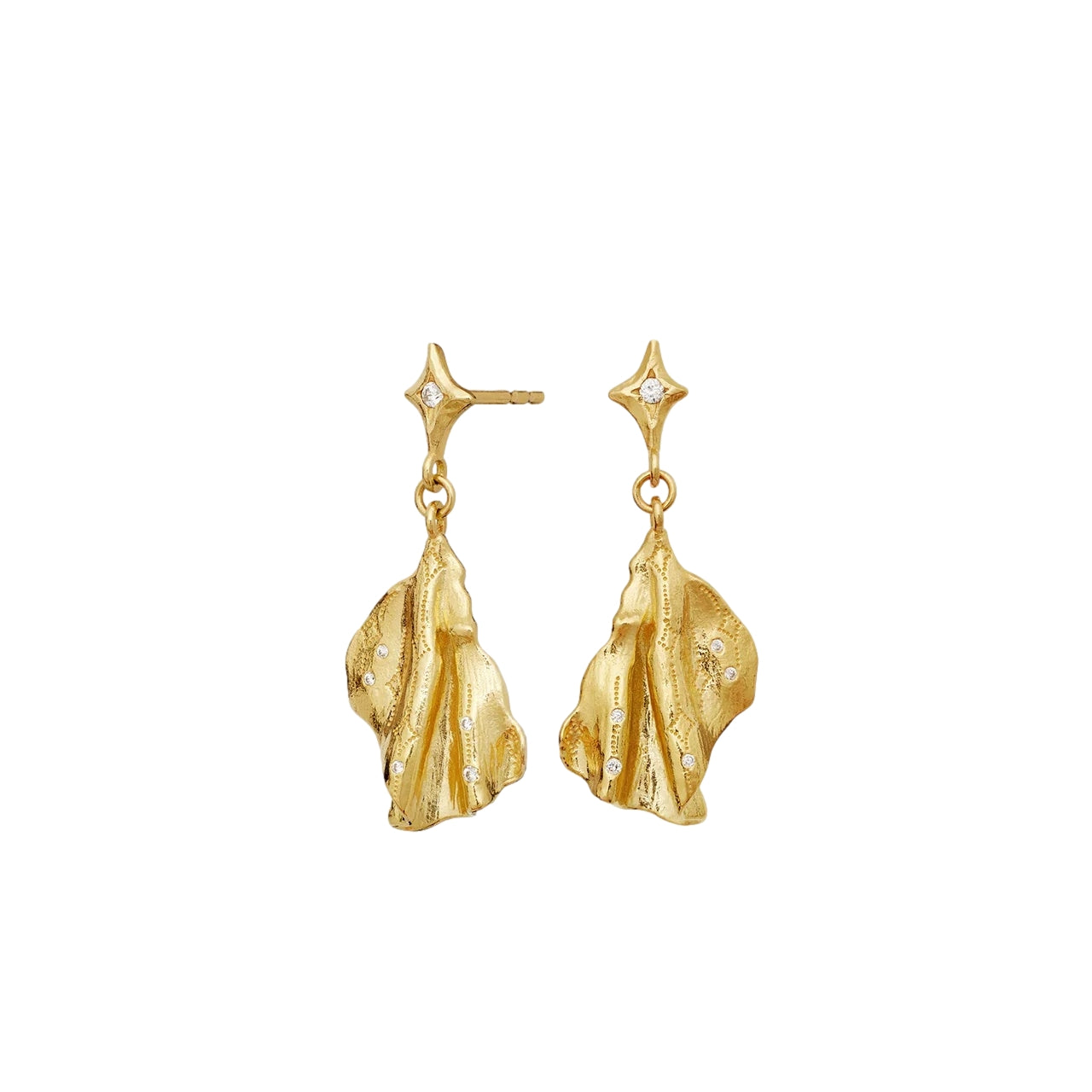 Maanesten Gerda Earrings Øredobber Gull