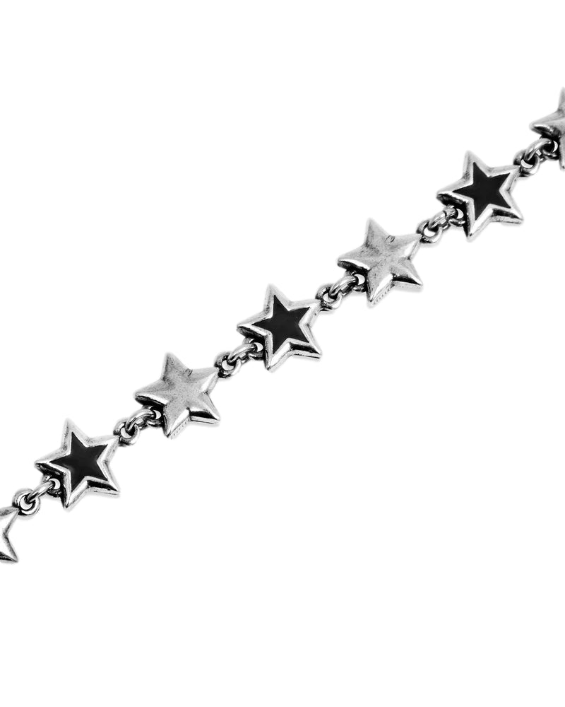 TwoJeys Black Enameled Stars Bracelet Armbånd Sølv / Sort - modostore.no