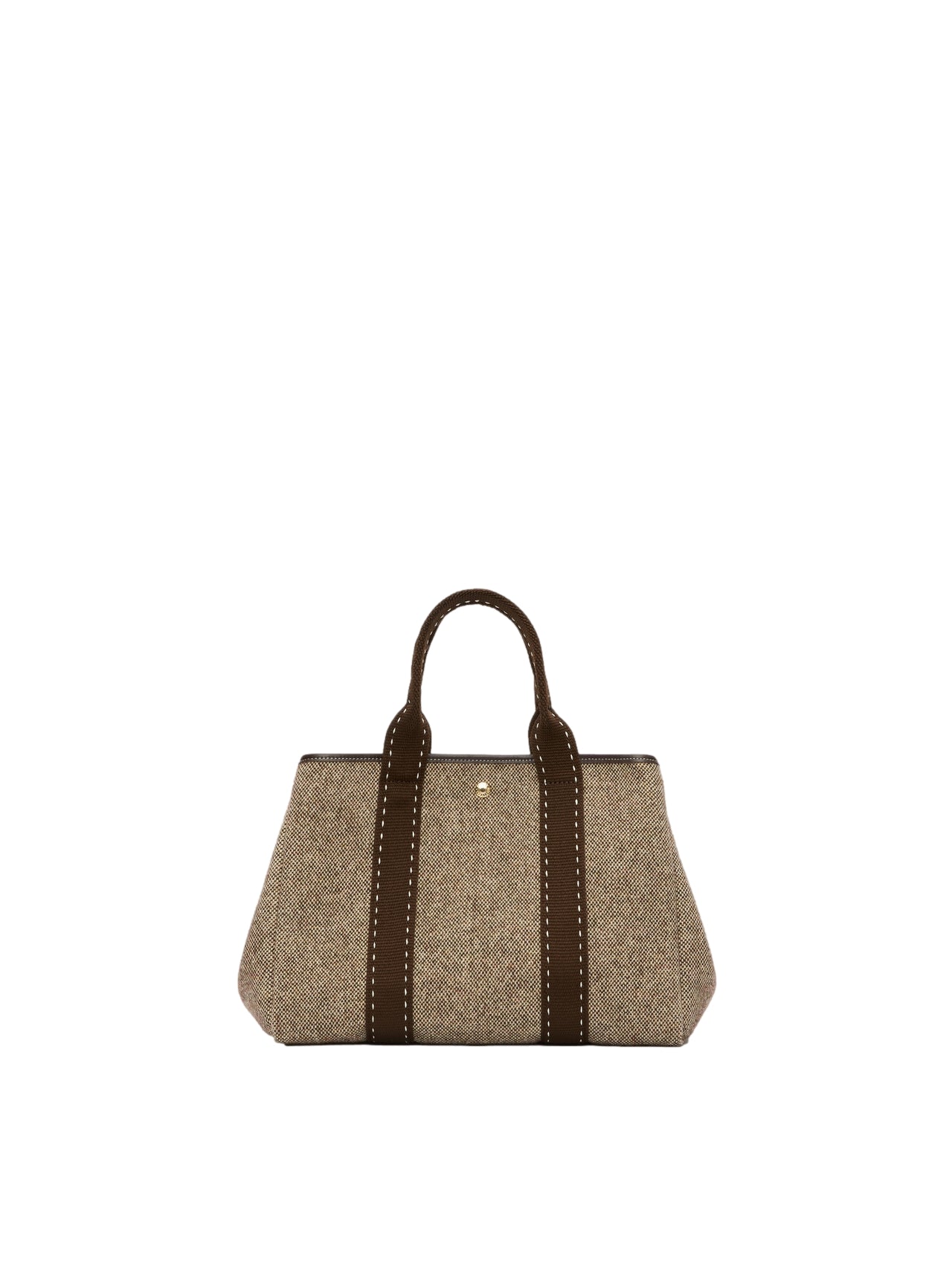 Rue de Verneuil Veske Traversée M Caviar i brun og beige, med elegant design og detaljer i kaviar orte materiale