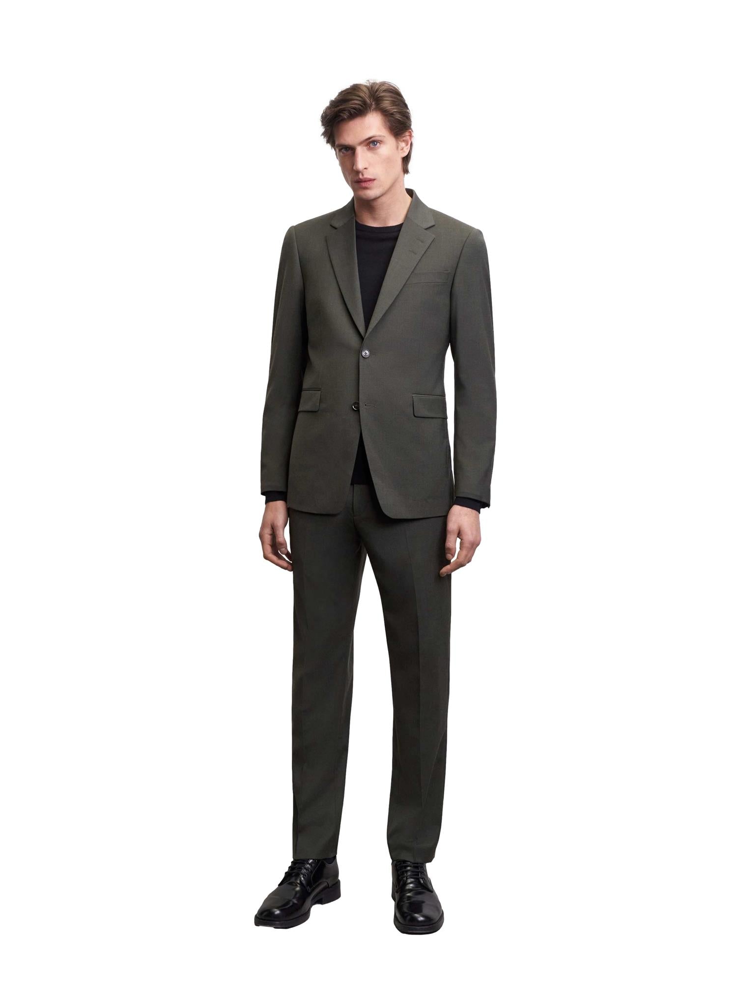 Tiger of Sweden Justins Travel Suit Blazer Dressjakke Mørkegrønn - modostore.no