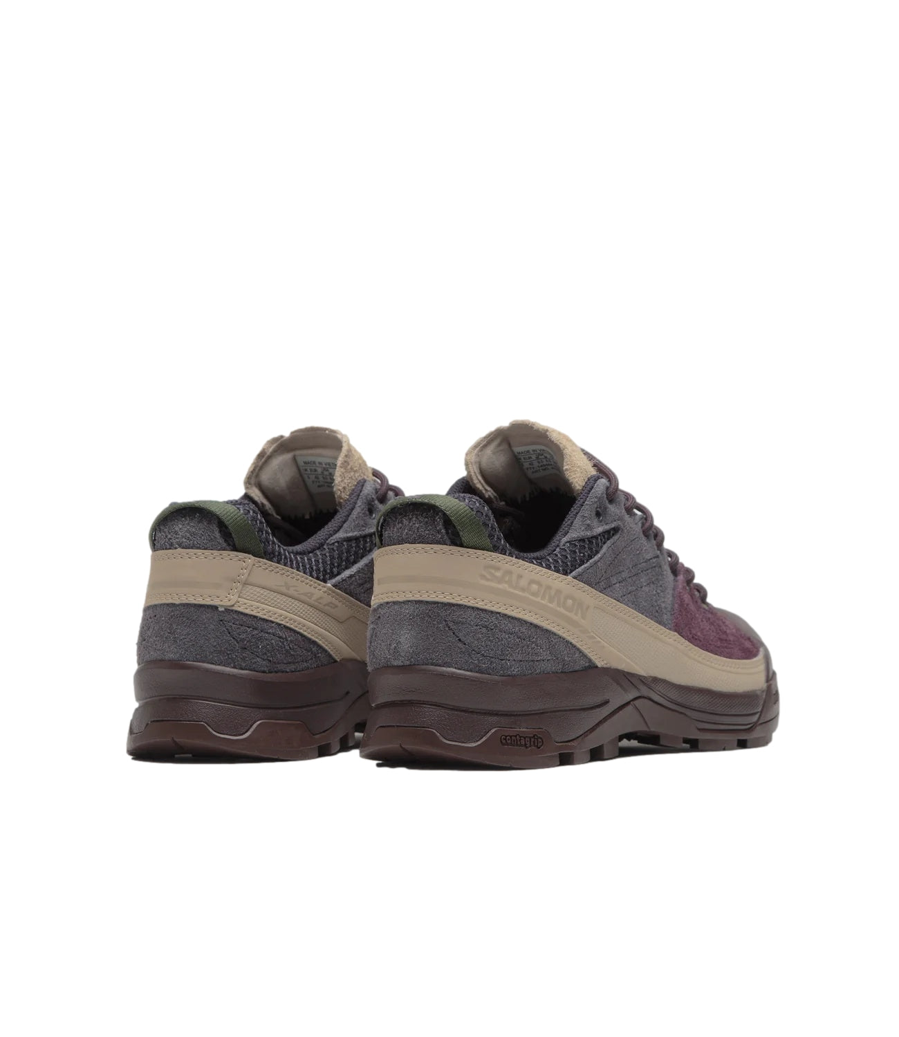 Salomon X-ALP SUEDE Plum Perfect/Nine Iron/Sfari Sko Mørkelilla - modostore.no