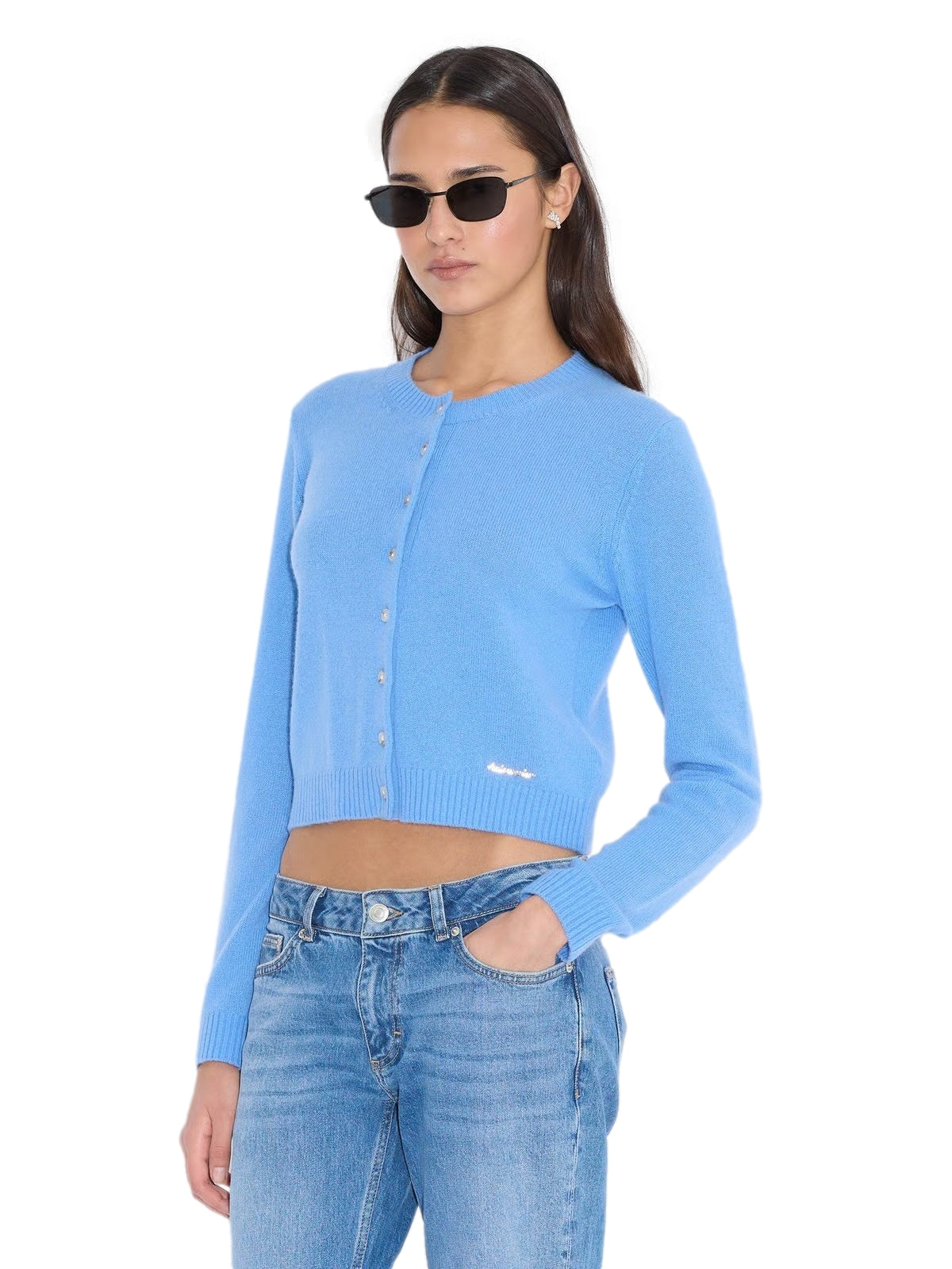 Holzweiler W. Cashmere Cardigan Cardigan Blå - modostore.no