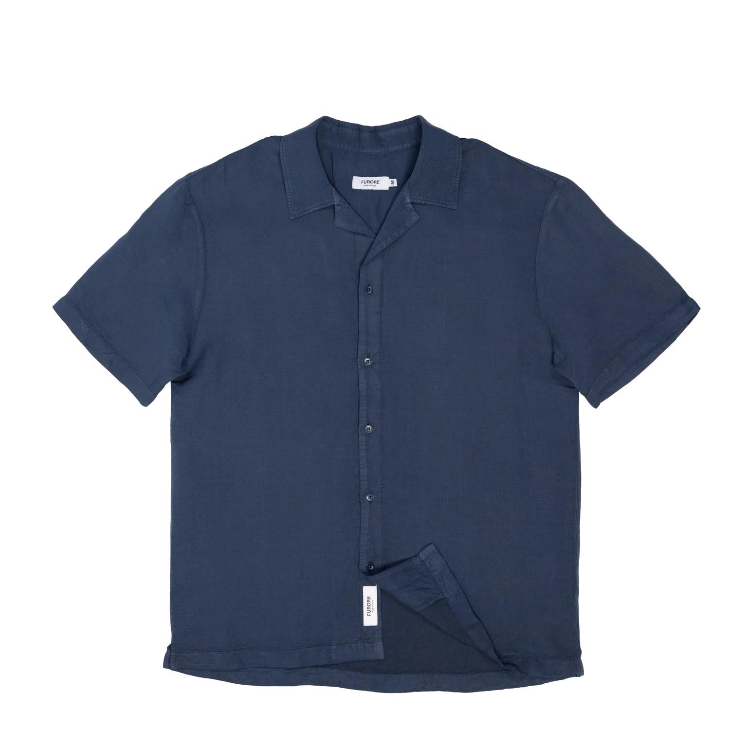 Furore Hill Short Sleeve Skjorte Mørkeblå - modostore.no