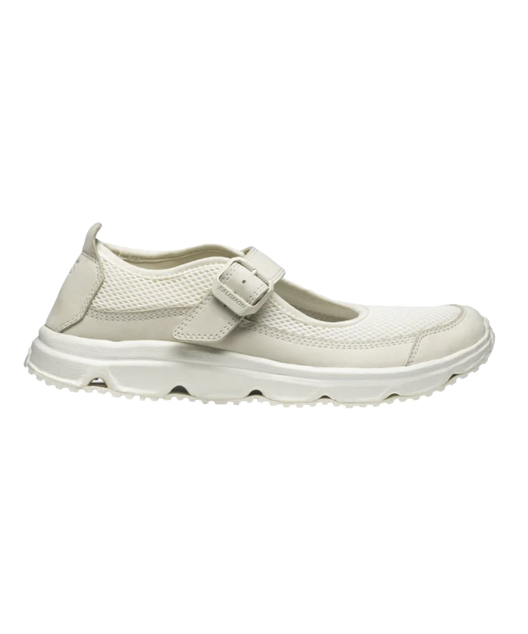 Salomon RX Marie-Jeanne sko i off-white med vaniljeisfarge, komfortable sneakers for aktiv bruk, vist i bilde.